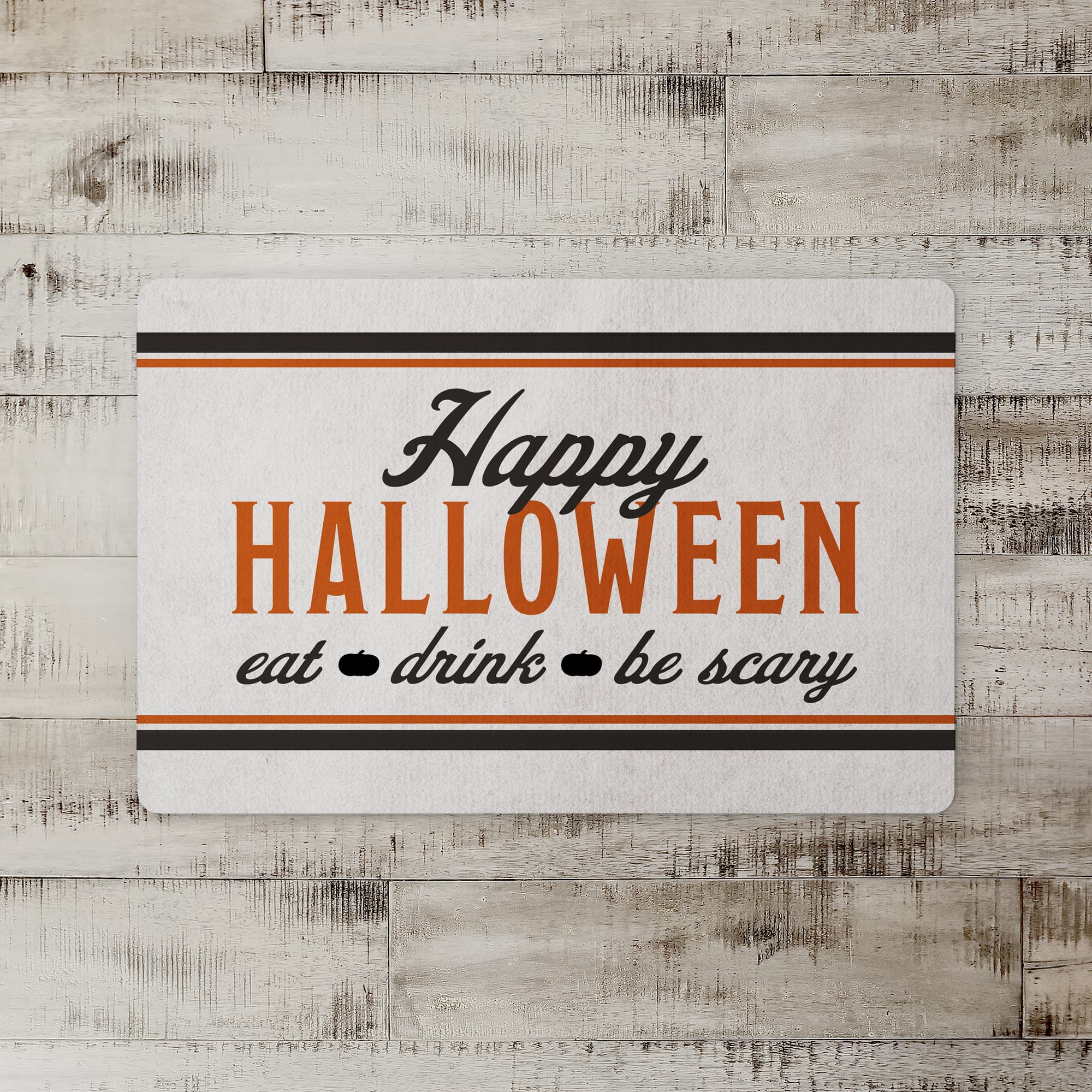 Happy Halloween Eat Drink Be Scary Floor Mat