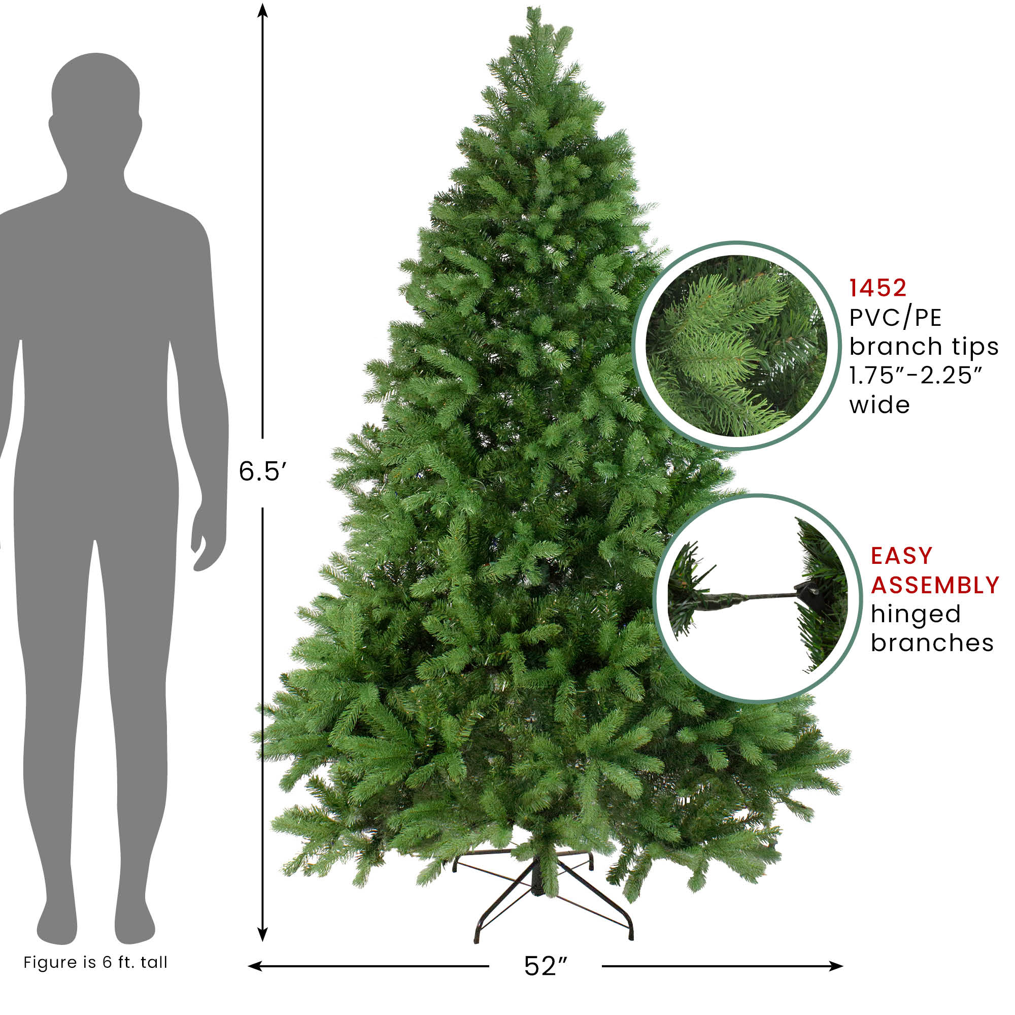 6.5ft. Unlit Real Touch™ Noble Fir Artificial Christmas Tree