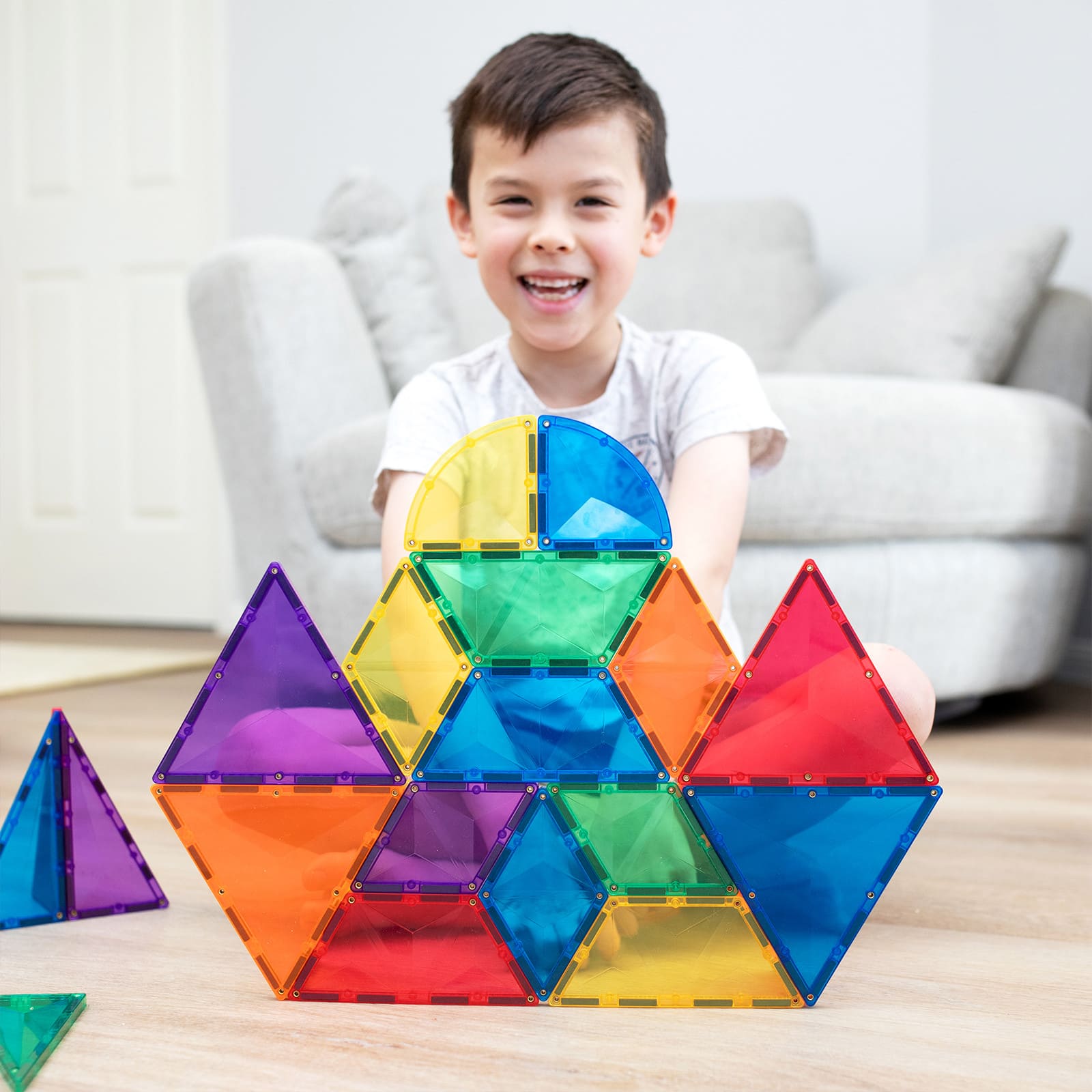 Connetix® Magnetic Tiles Rainbow Shape Expansion Pack Set