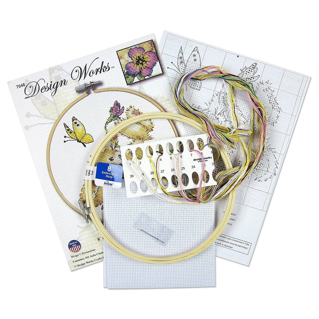 Design Works™ 8'' Round Bunny Counted Cross Stitch Kit