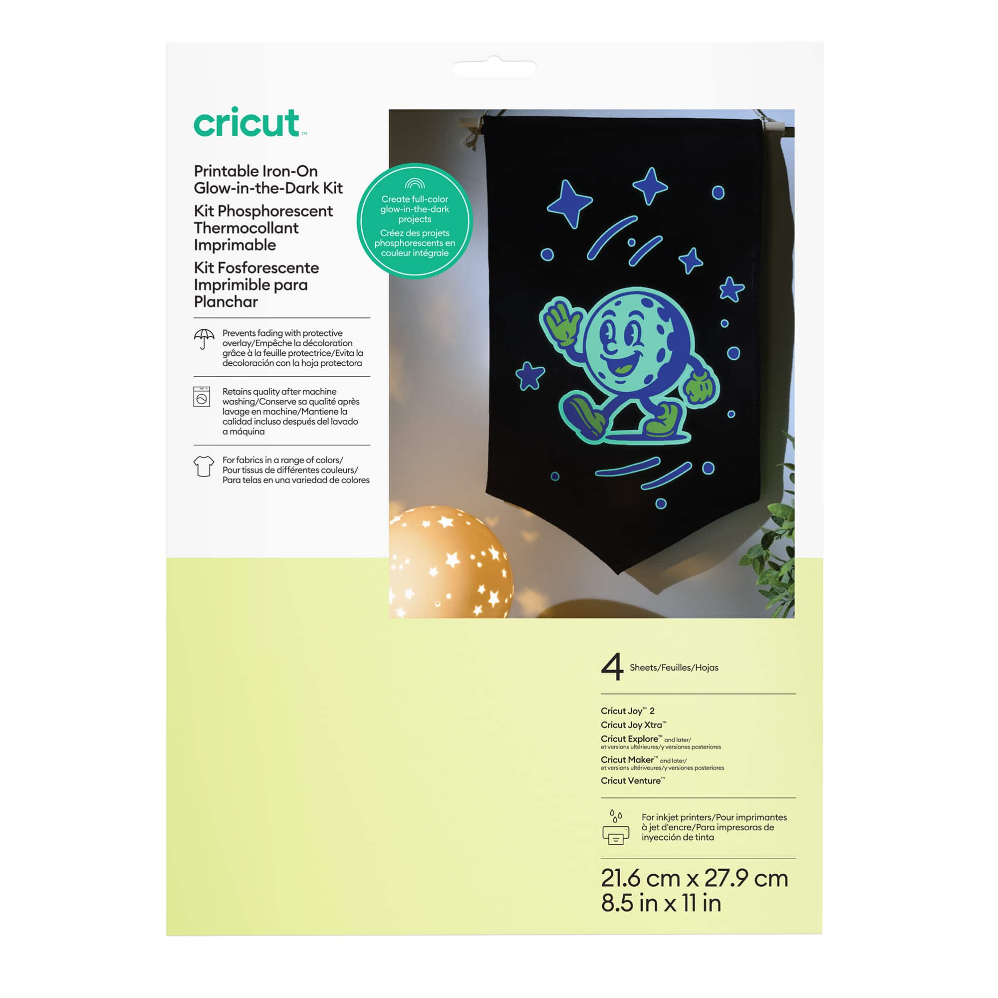 Cricut® Printable Iron-On Glow-in-the-Dark Kit