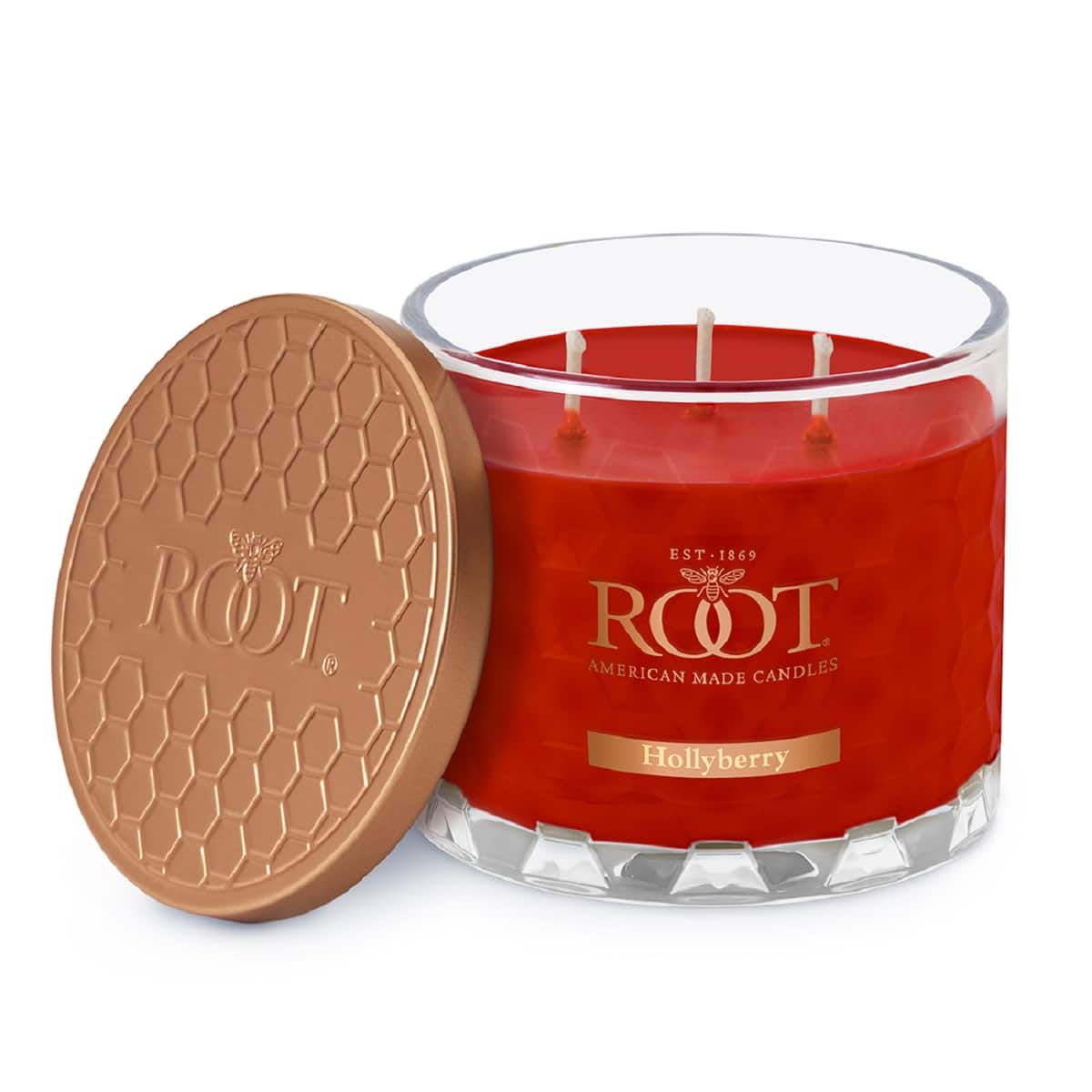 Root Candles Signature 3-Wick Honeycomb Beeswax Blend Jar Candle