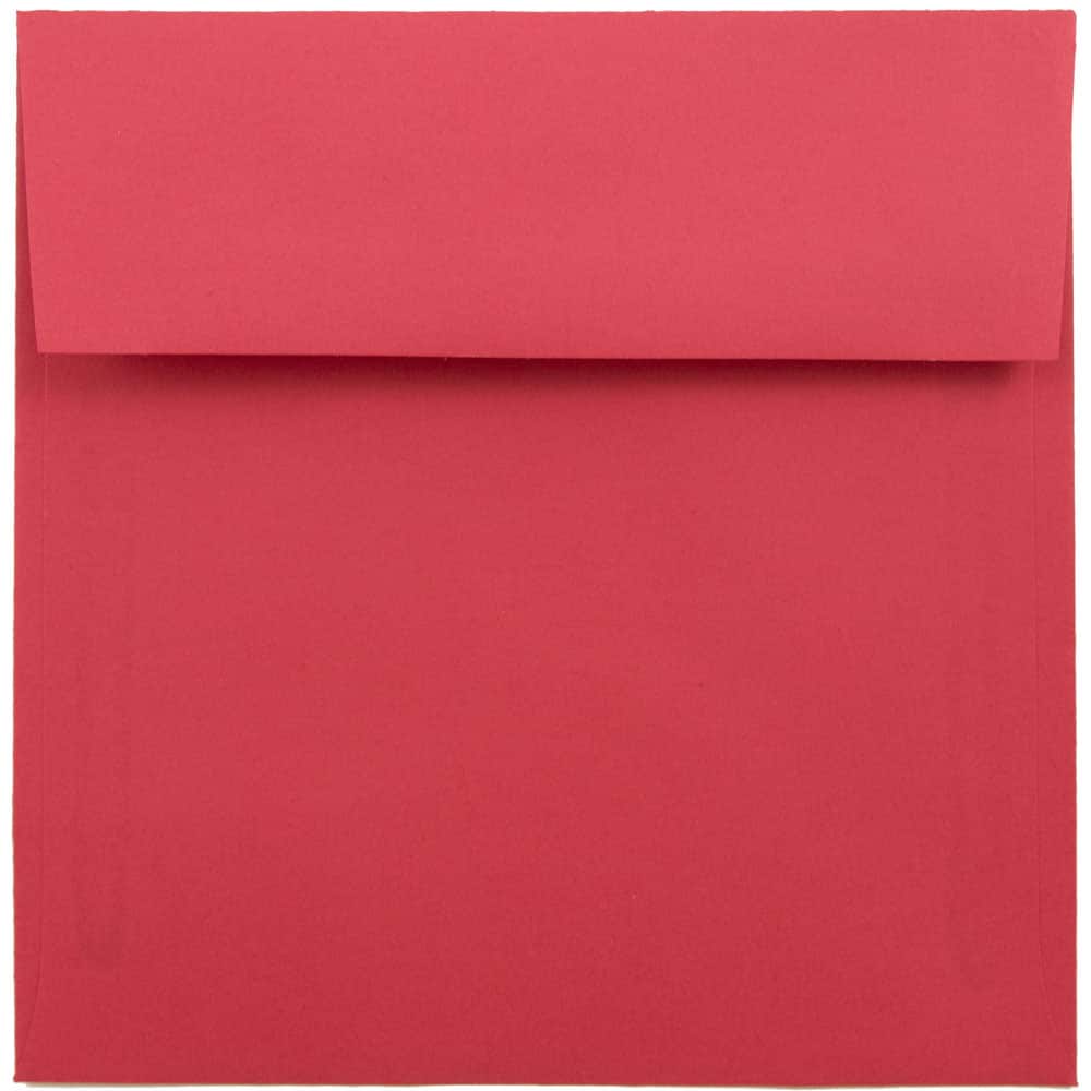JAM Paper 6" Square Colored Invitation Envelopes