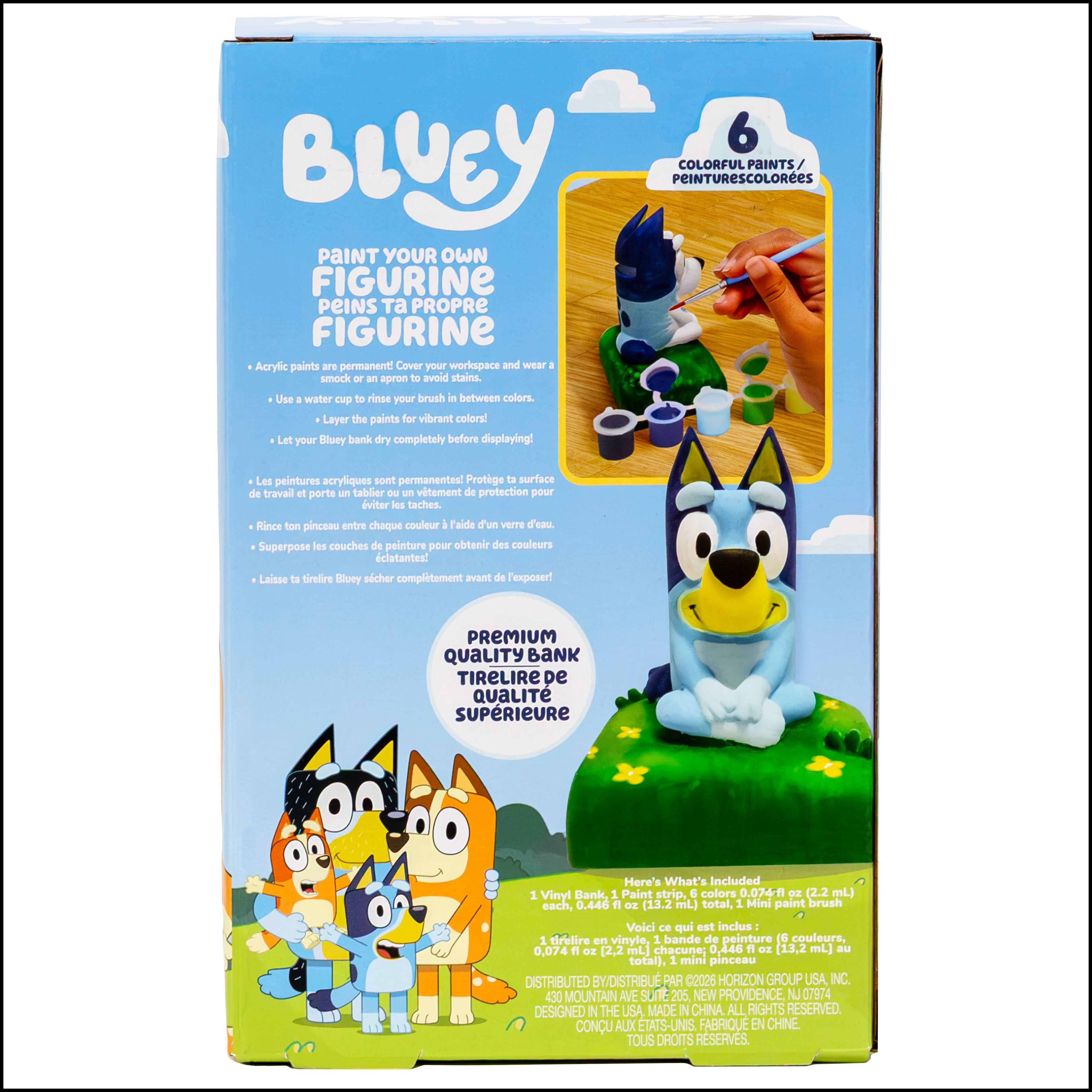 Bluey Paint Your Own Bank Figurine