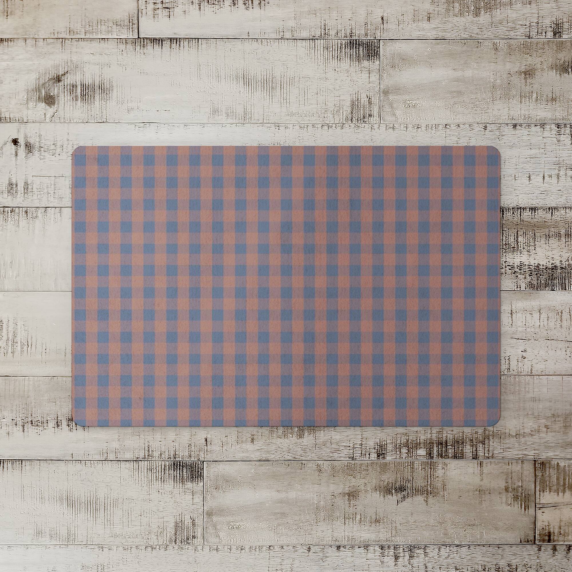 Plaid Floor Mat