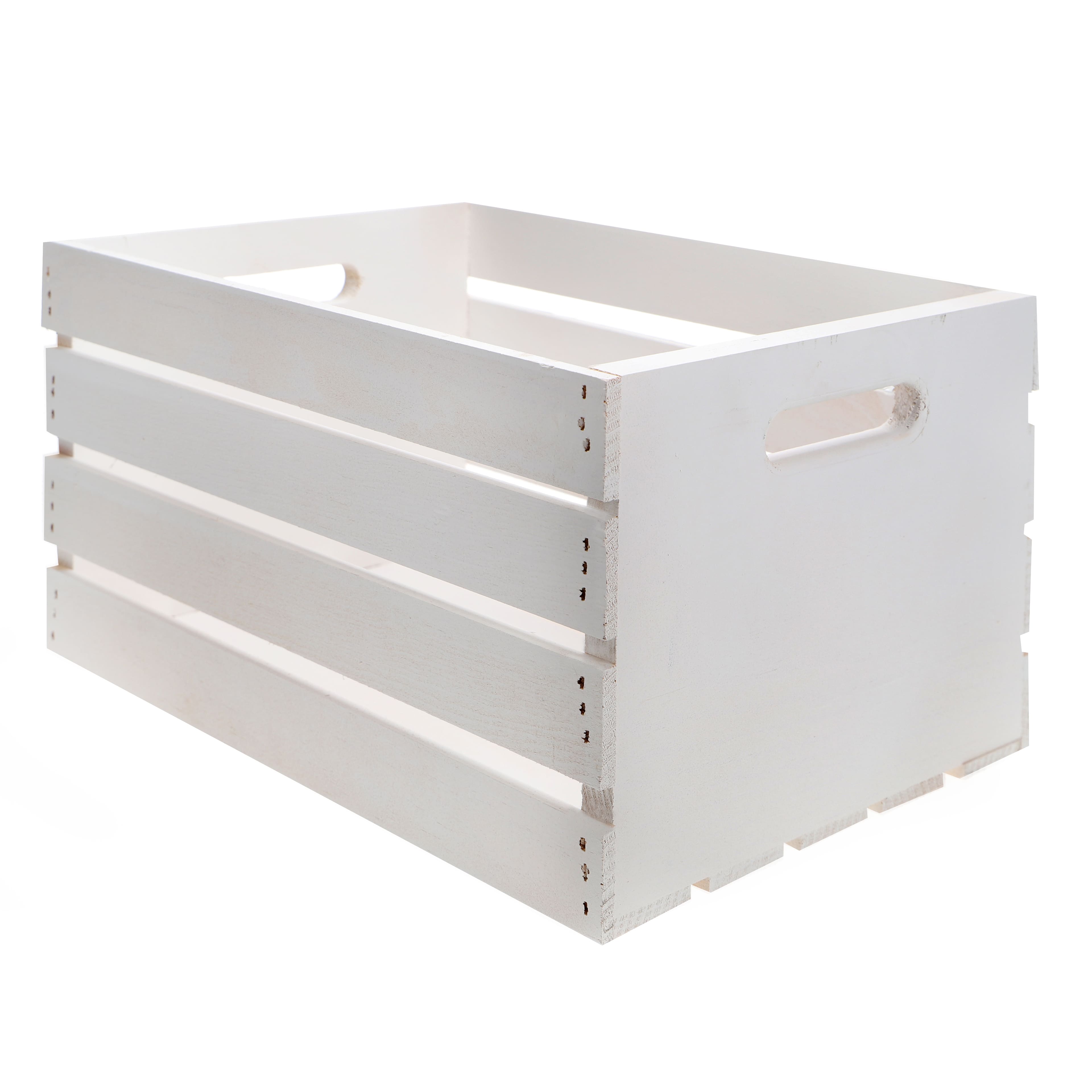 Whitewash Wooden Crate by Make Market®