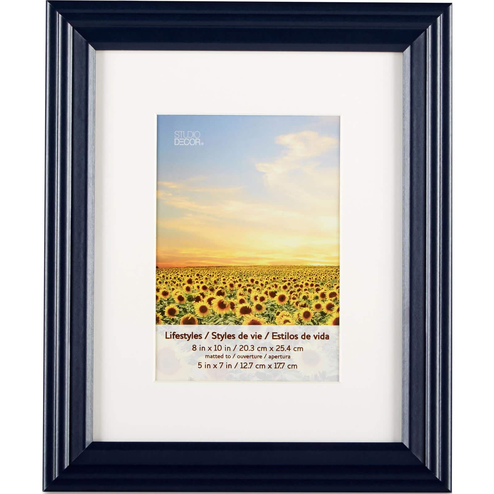 4 Pack Lifestyles 5" x 7" Black Frame with Mat by Studio Décor®