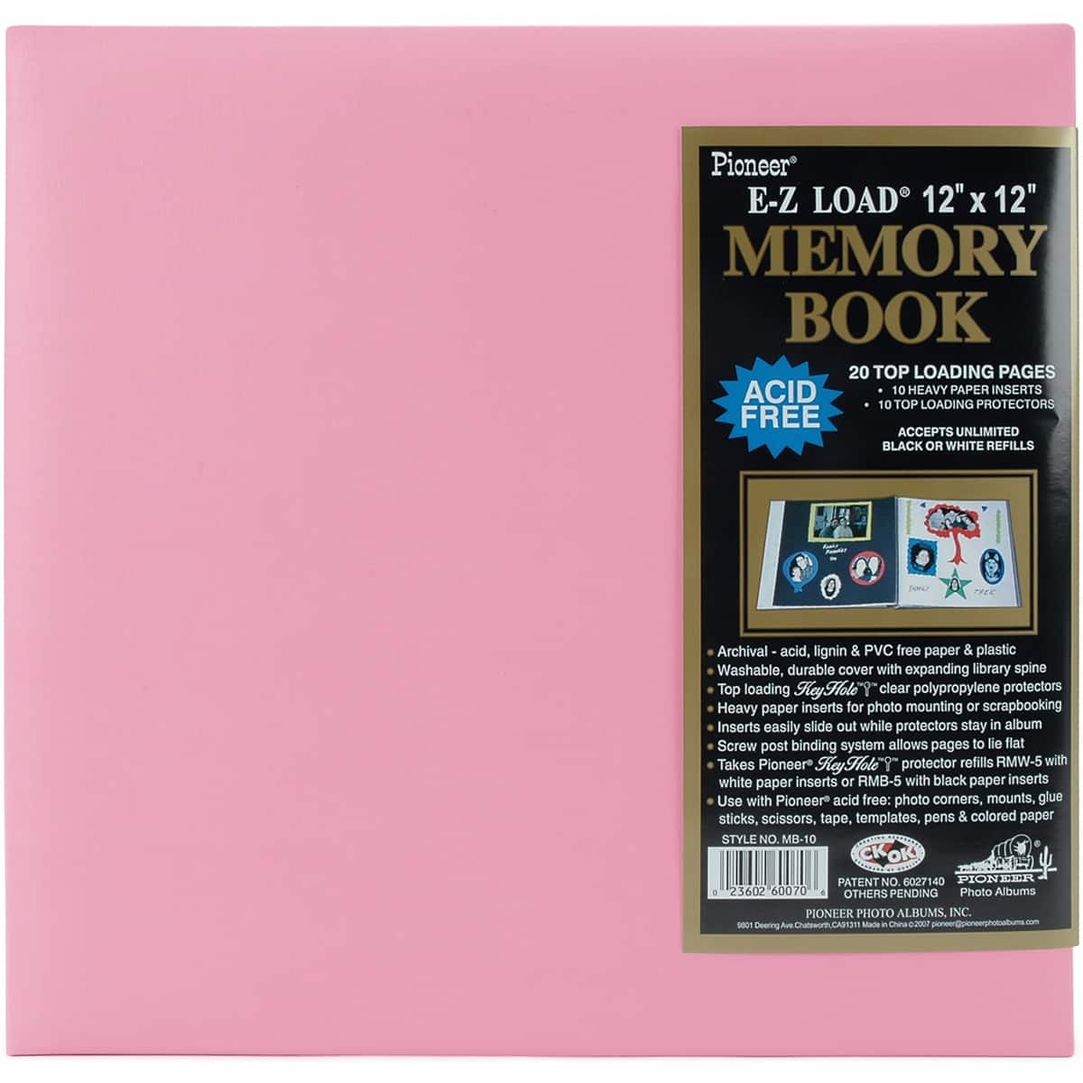 Pioneer® Leatherette Post Bound Album, 12" x 12"