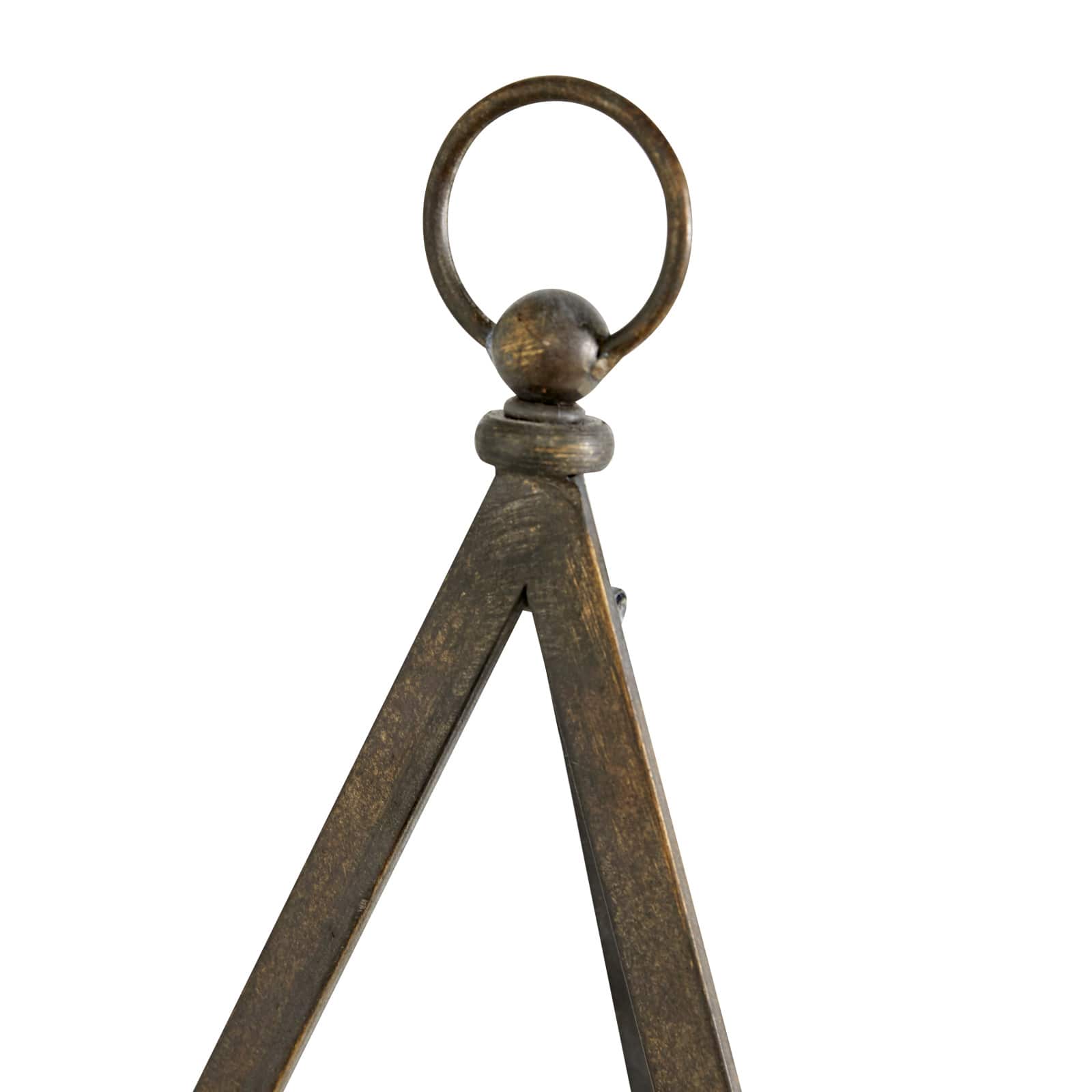 Set of 2" Bronze Metal Traditional Easels 13", 15"