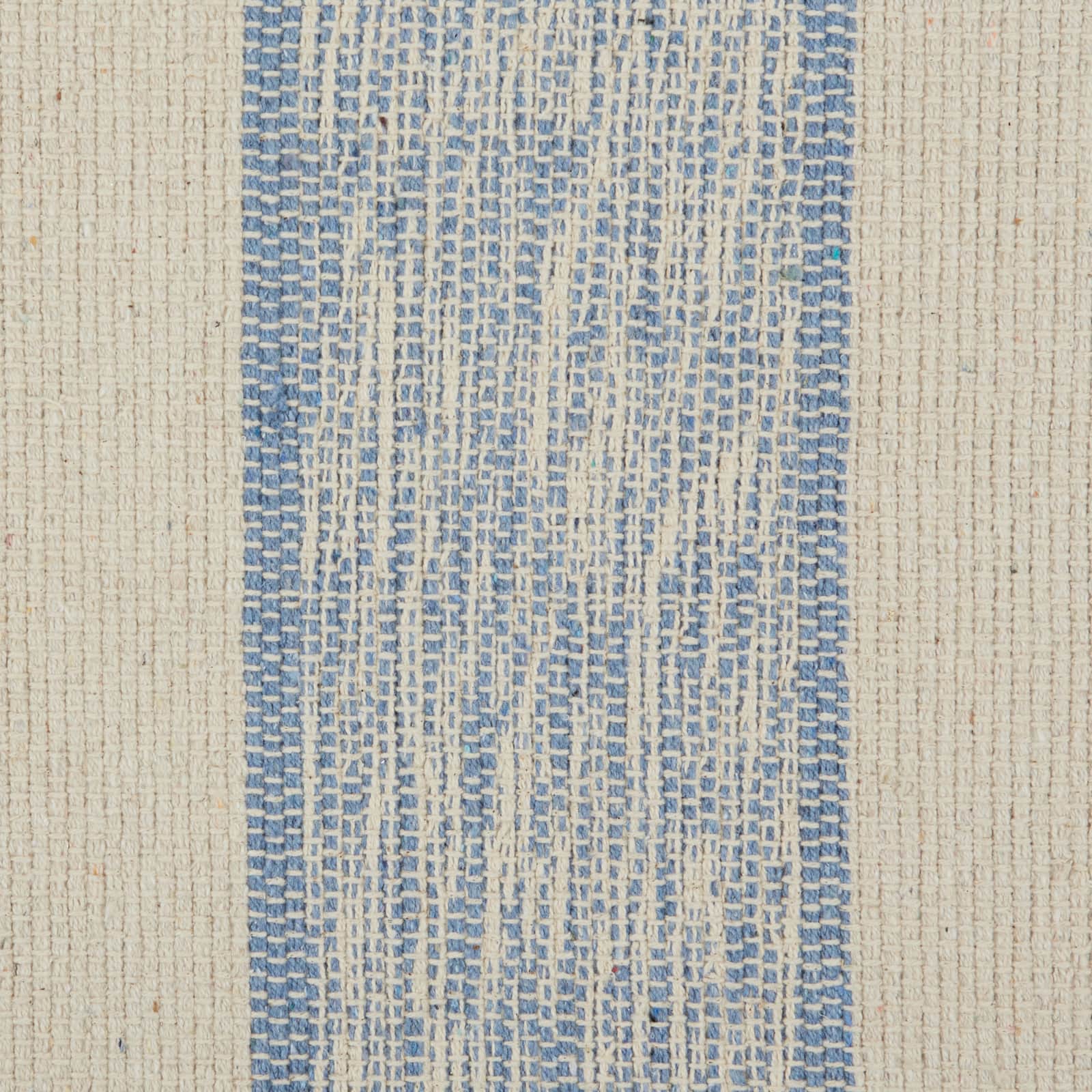 DII® Stonewash Blue Variegated Stripe Recycled Yarn Rug Set, 2ft. x 3ft.