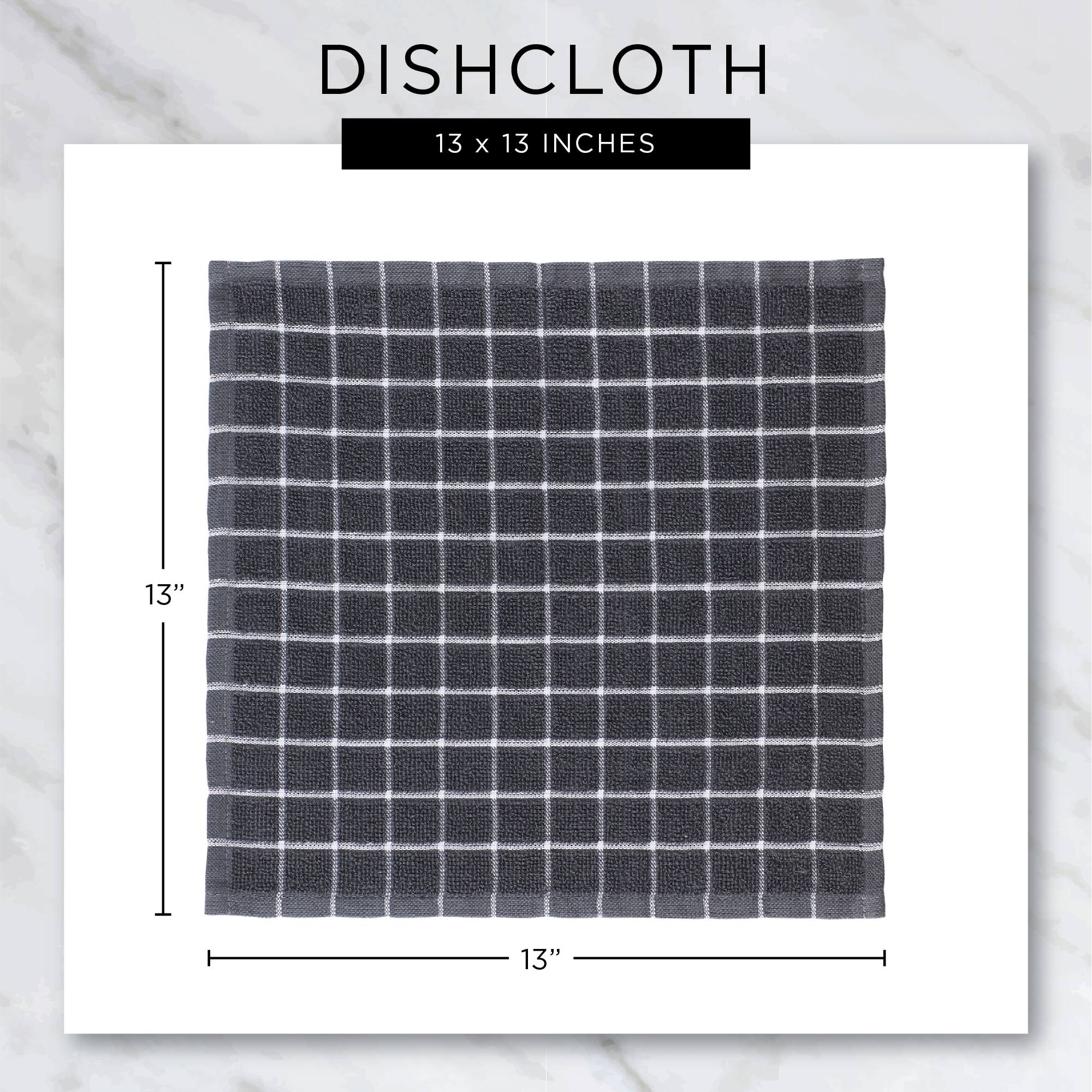 DII® Tartan Plaid Heavyweight Dishtowel & Dishcloth Set
