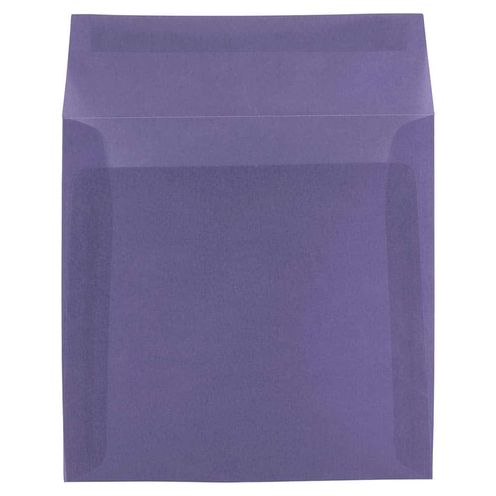 JAM Paper 6.5" x 6.5" Translucent Vellum Envelopes