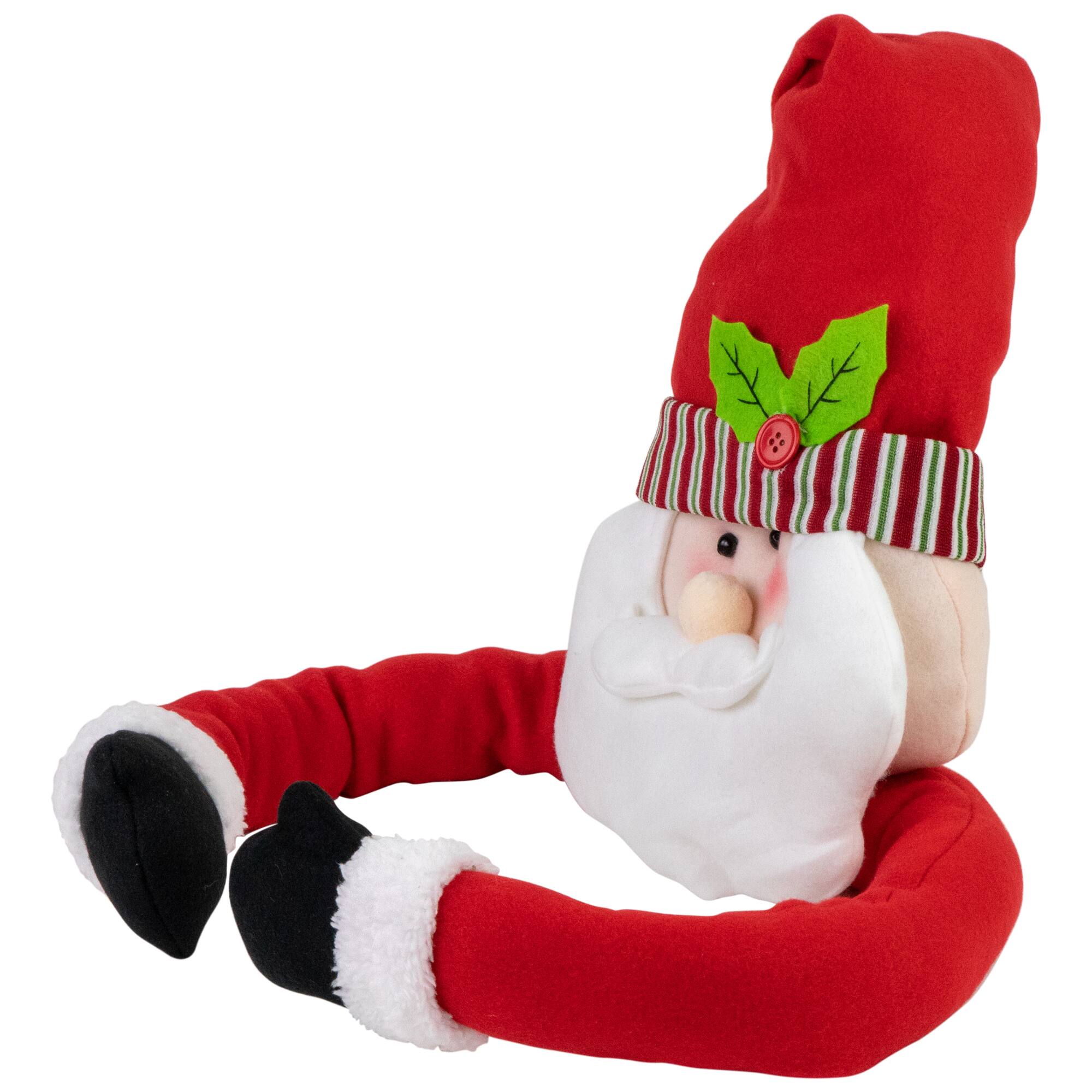 27" Unlit Plush Santa Claus Christmas Tree Topper