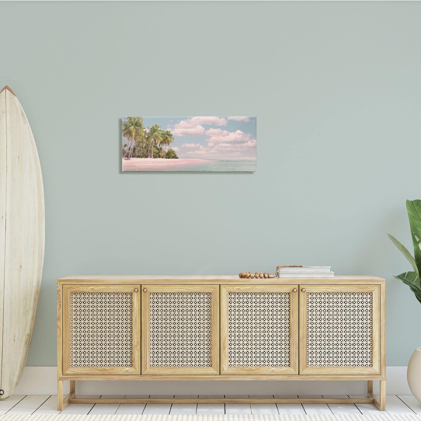 Stupell Industries Clear Water Tropical Beach Coast Sun Bleached Photography Canvas Wall Art