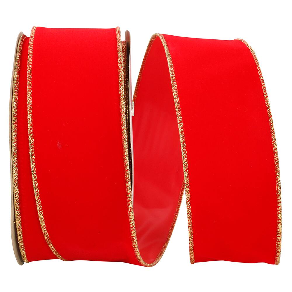 JAM Paper 2.5" x 25yd. Velvet Wired Heavy Commercial Ribbon