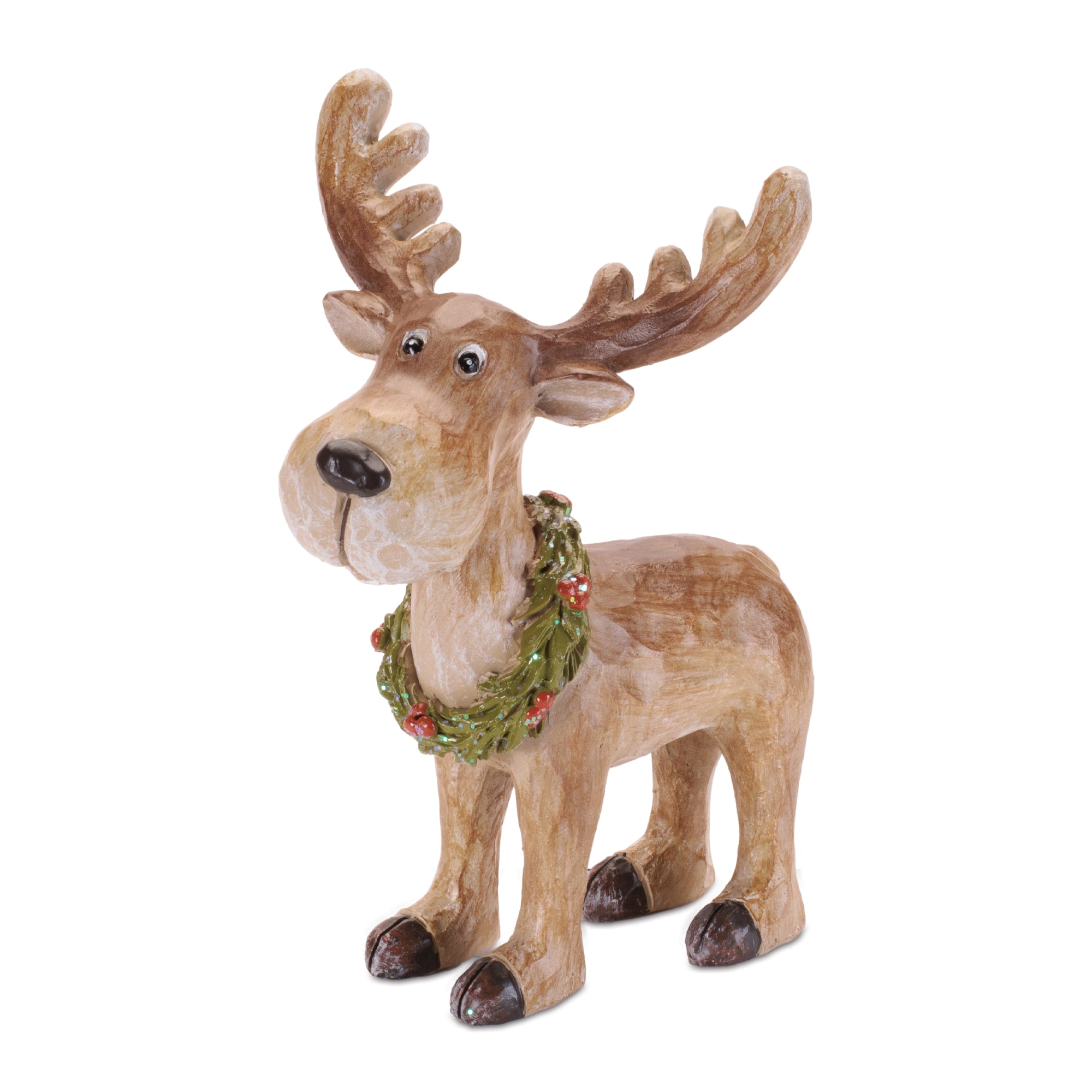 Melrose 9" Whimsical Reindeer with Wreath