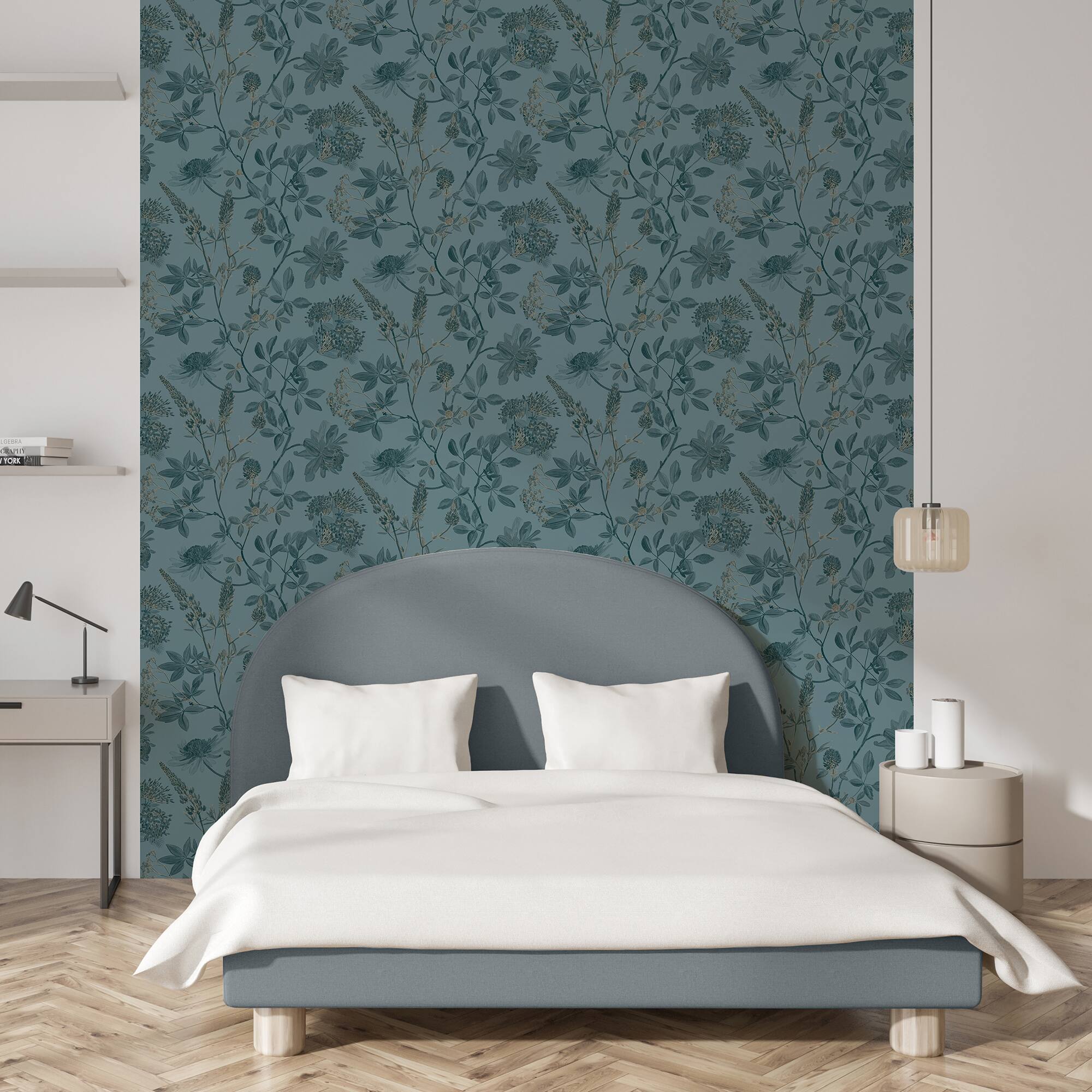 Designs Direct Botanical Blueprint Painterly Branches Wallpaper