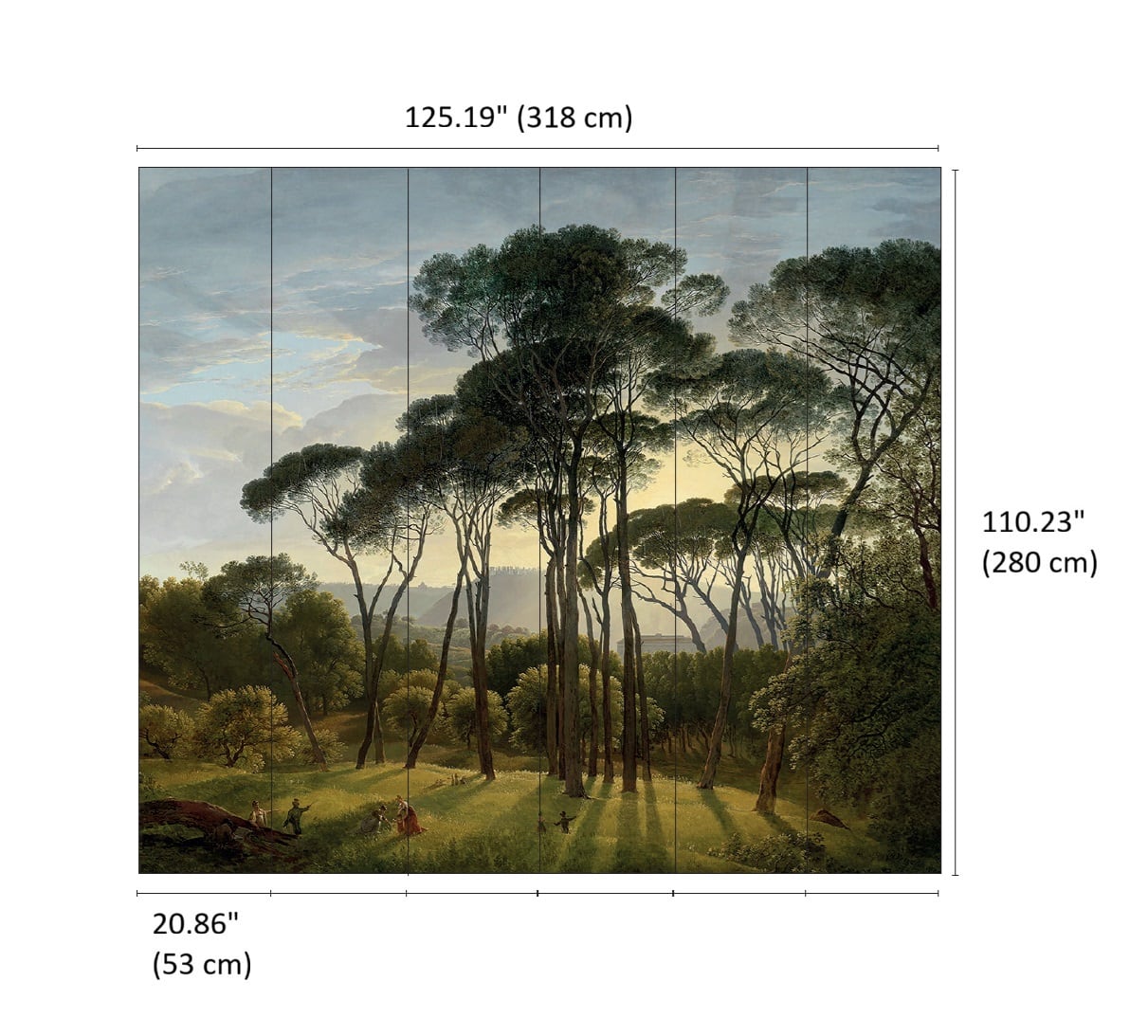 Designs Direct Radiant Pines Wall Mural