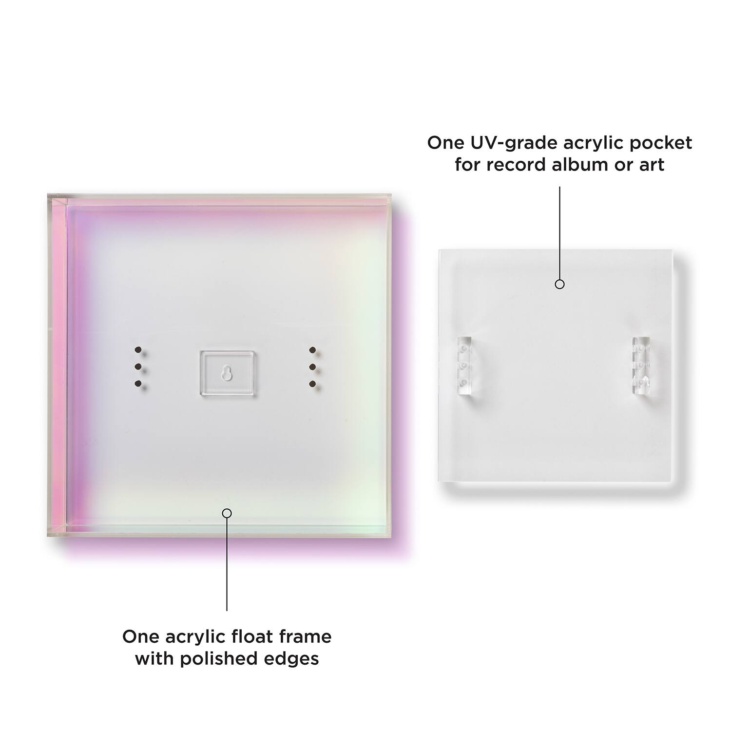 Wexel Art 12" x 12" Magnetic Record Album Float Frame