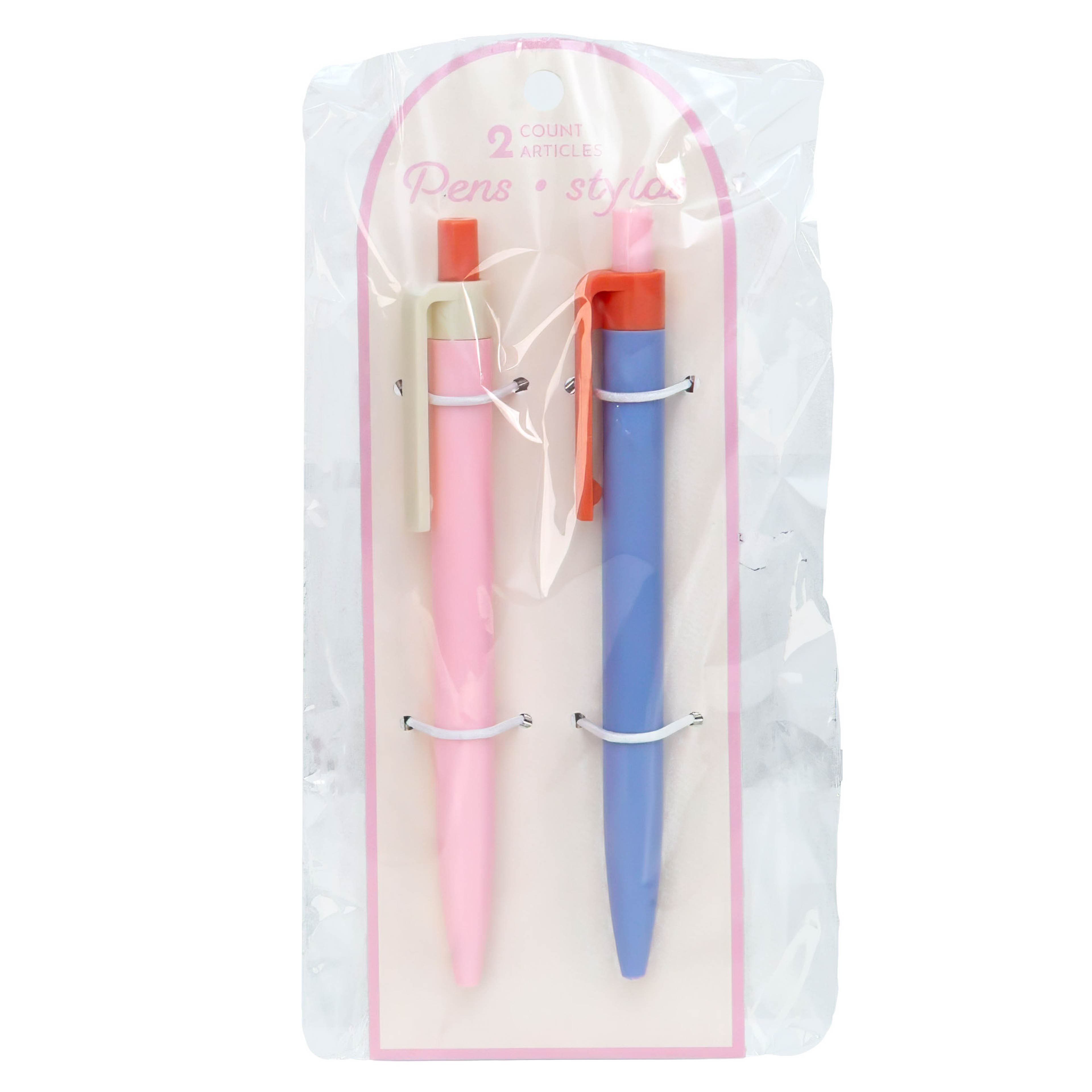 Mother's Day Color Block Click Pens, 2ct.