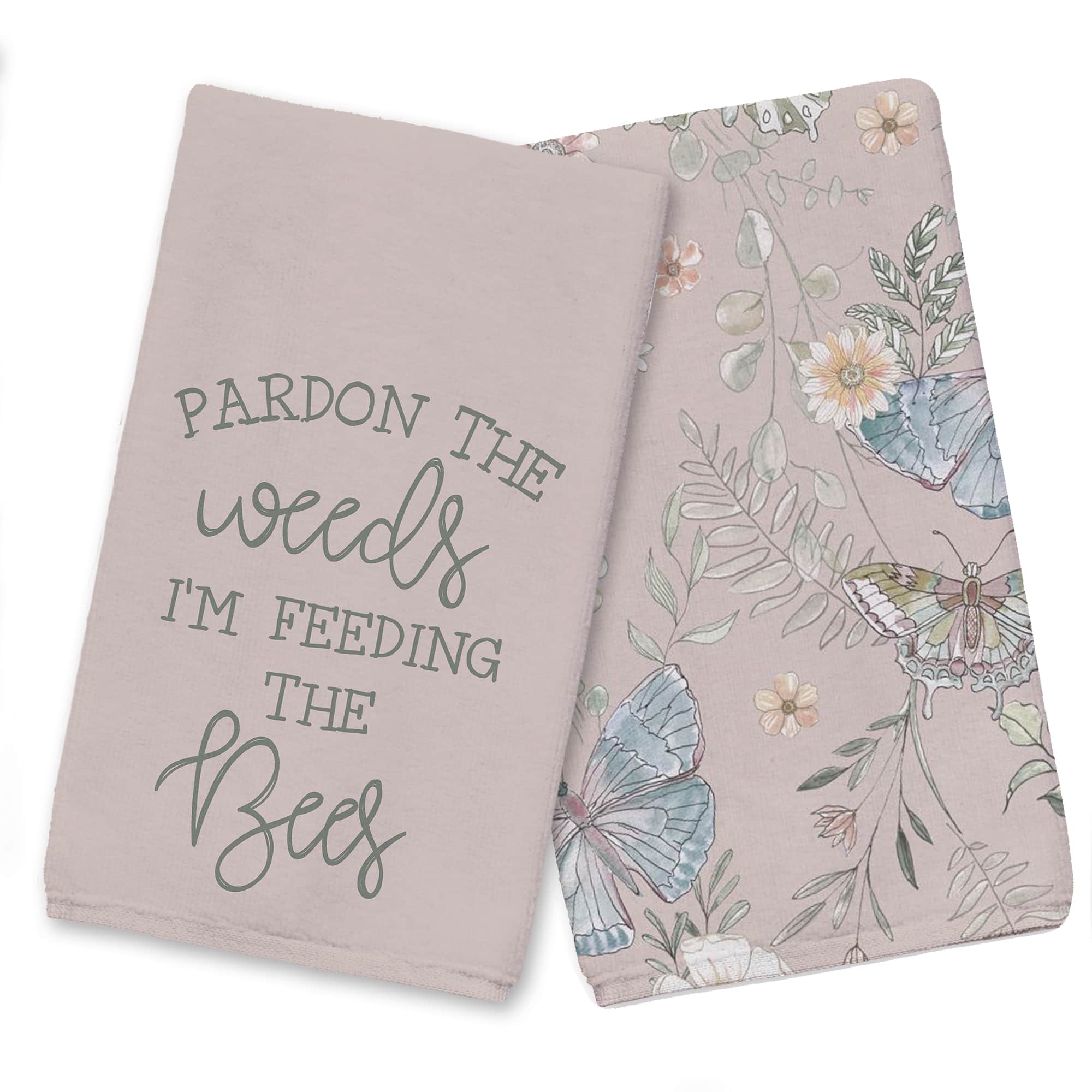 Feeding The Bees Tea Towel Set