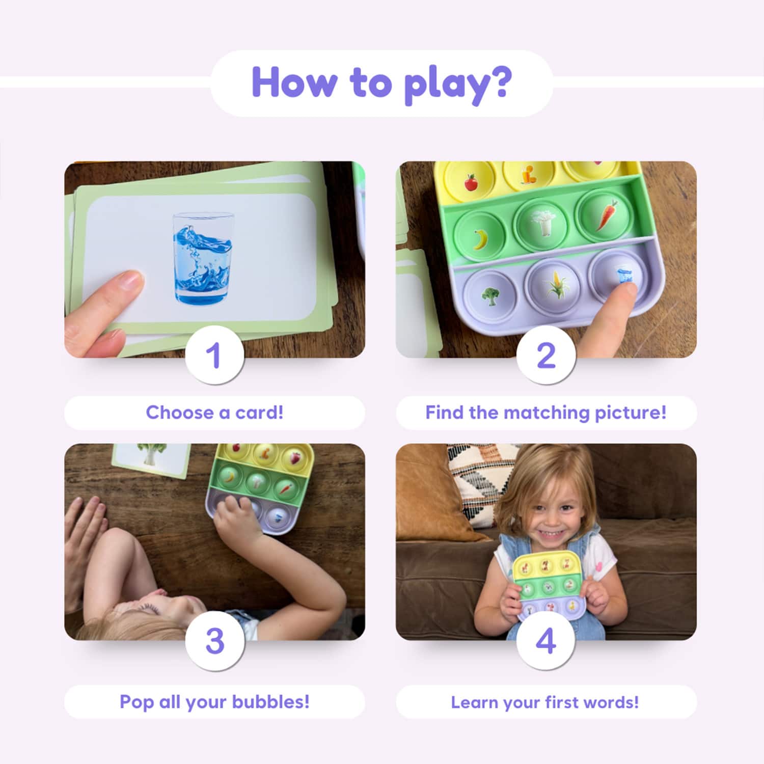 The Fidget Game Ms. Brandi's Popplers Farm & Food Educational Game Set