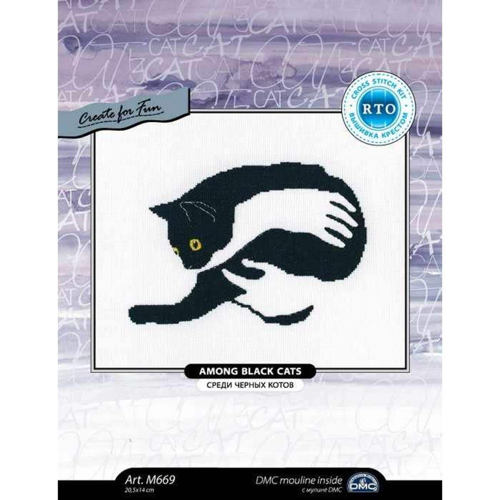 RTO Among Black Cats M669 Counted Cross Stitch Kit