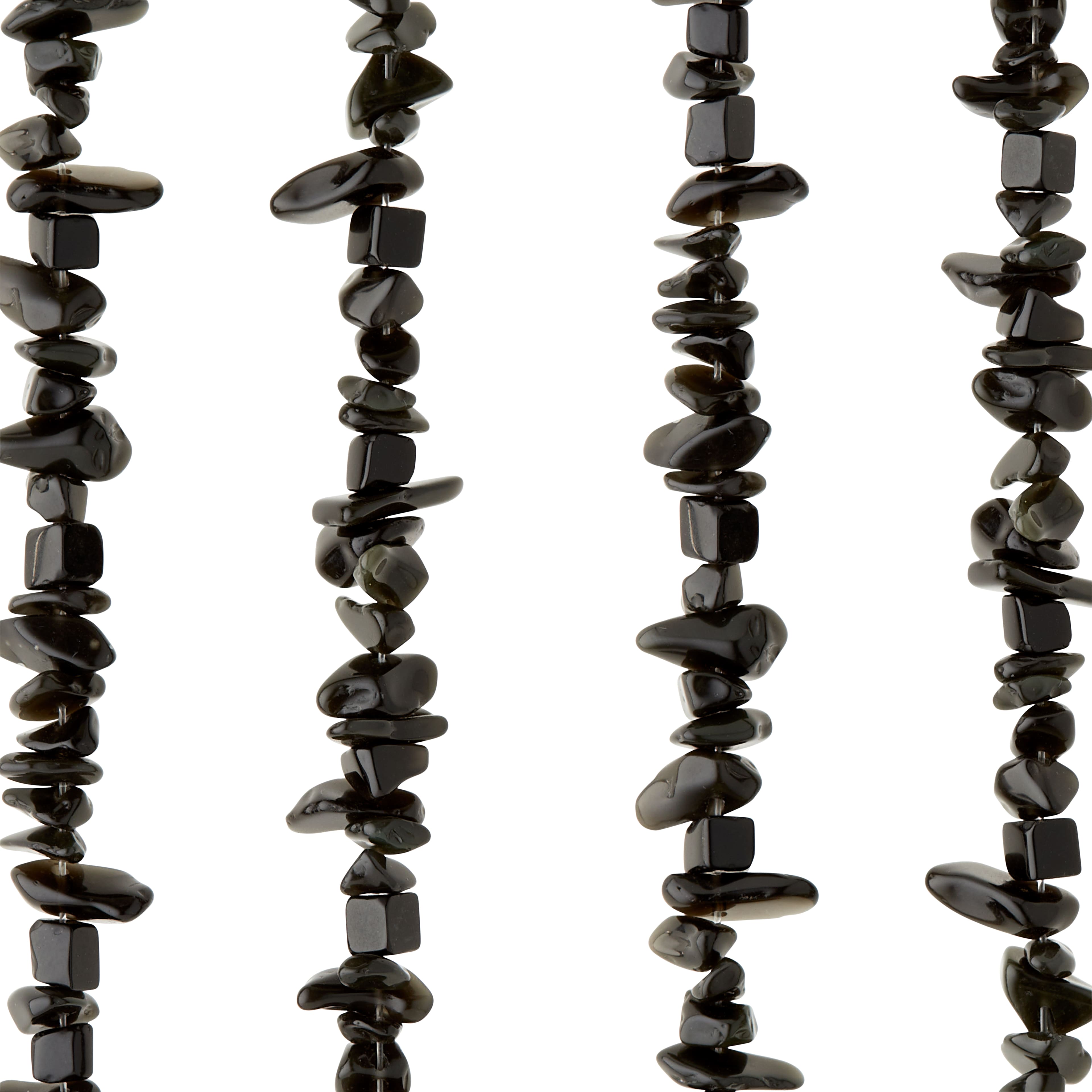 12 Packs: 4 ct. (48 total) Black Quartz Chip Beads by Bead Landing®