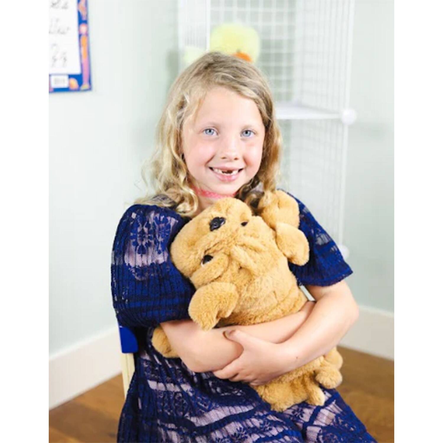 Bouncyband® Brown Happy Hugs Sensory Weighted Plush Bulldog
