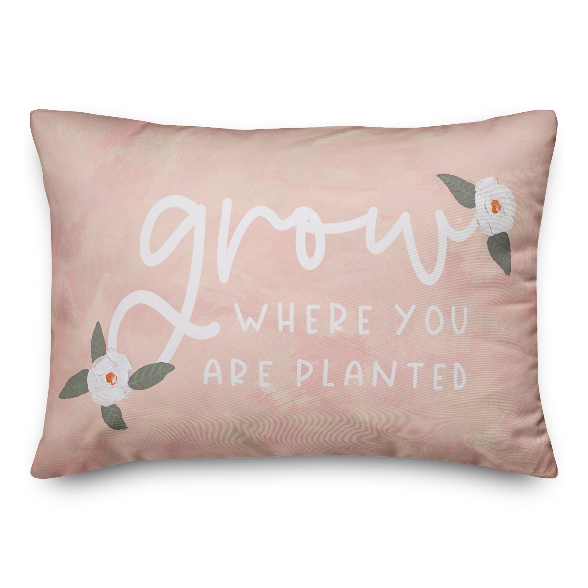 Grow Where You Are Planted Throw Pillow