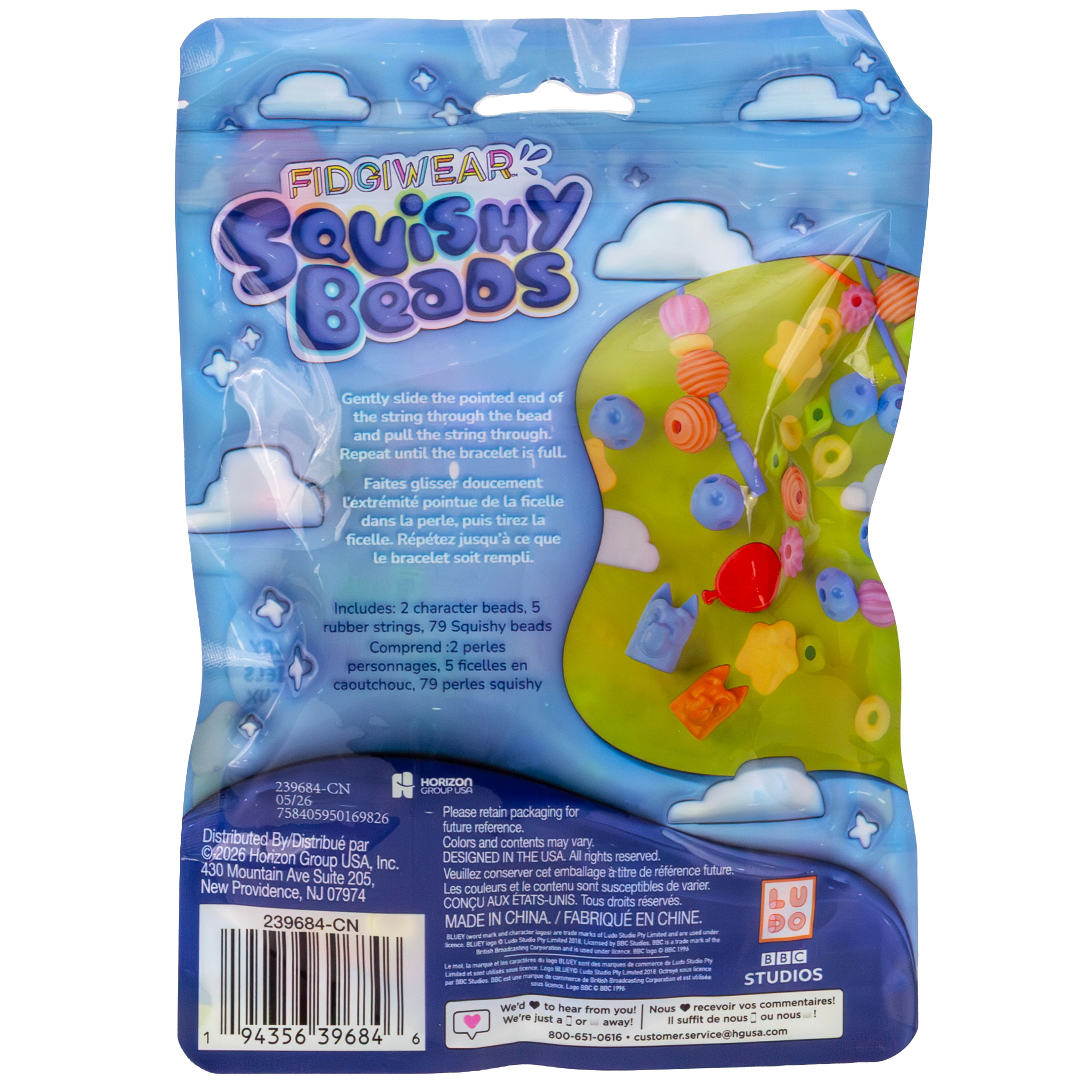 Bluey Fidgiwear Squishy Beads