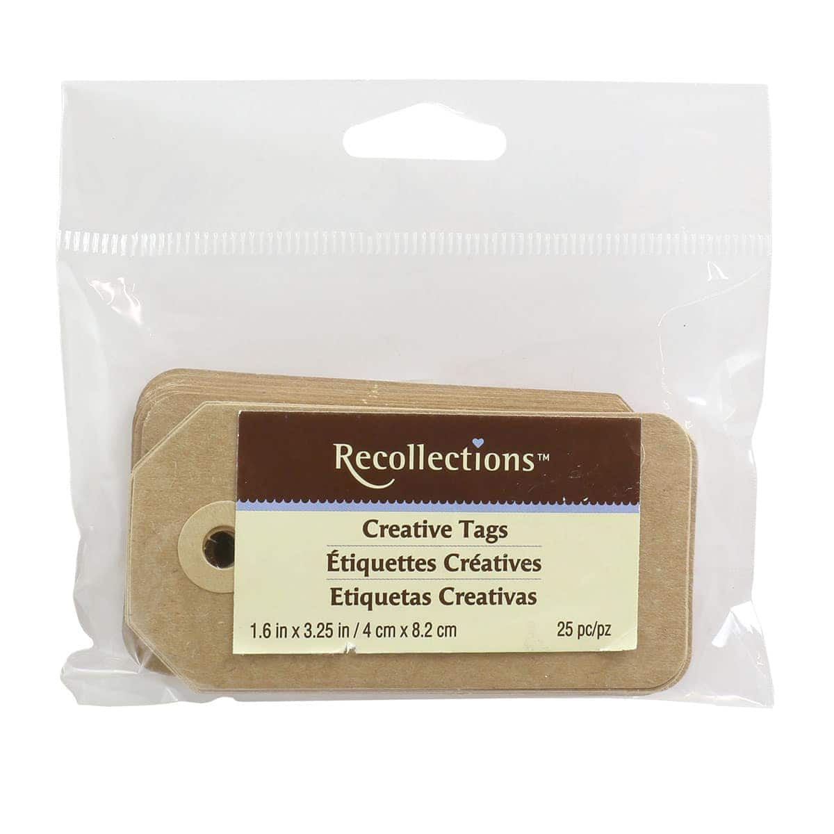 12 Packs: 25 ct. (300 total) Kraft Creative Tags by Recollections™