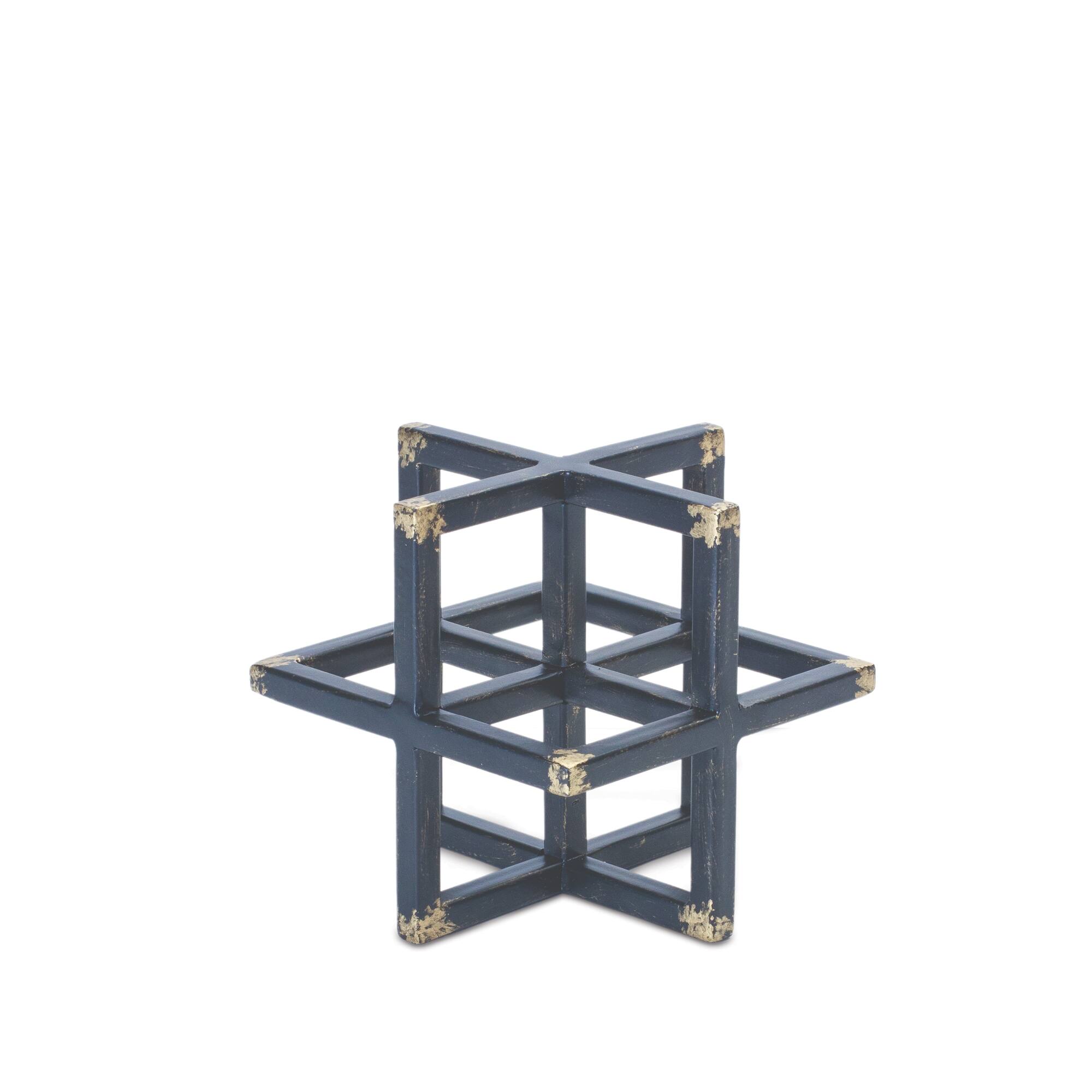 Modern Metal Star Sculpture Set
