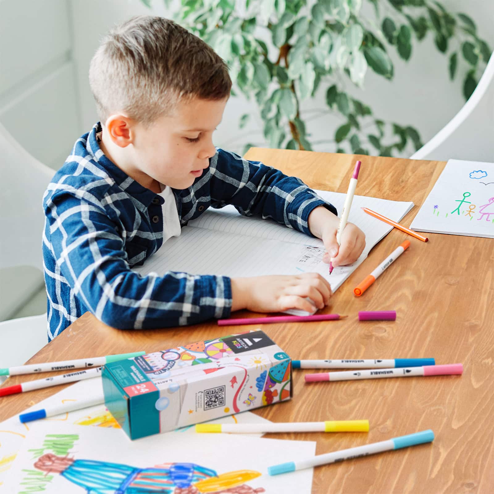 Arteza® Kids Washable Markers with Dual Tips, 24 ct.