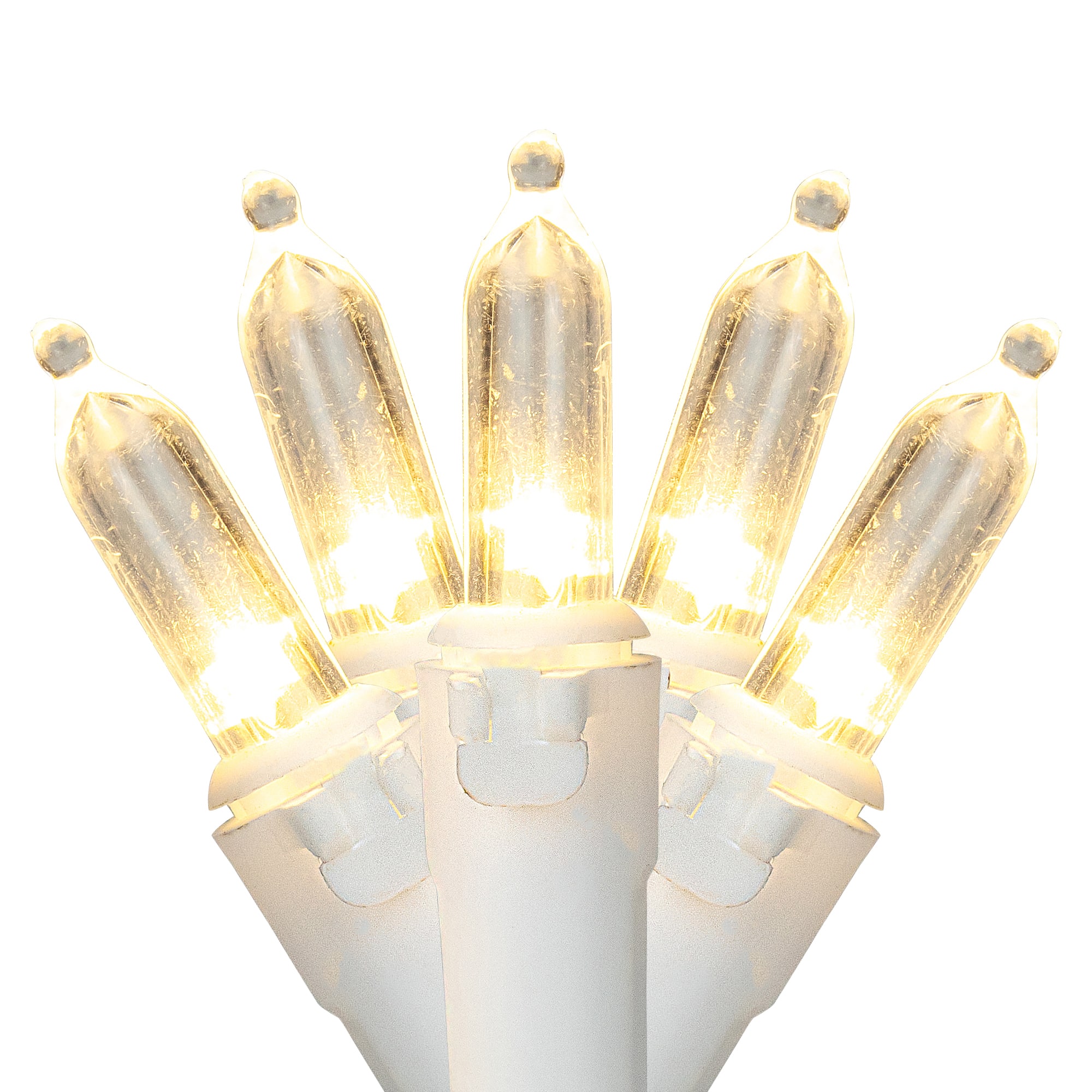 100ct. LED Mini Christmas Lights With White Wire