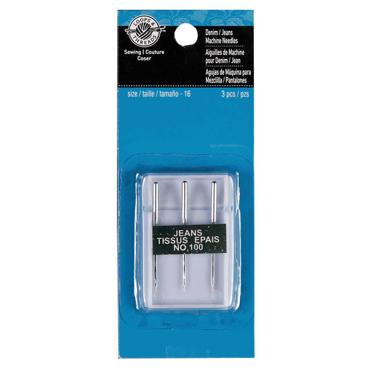 18 Packs: 3 ct. (54 total) Denim/Jeans Machine Needles by Loops & Threads™