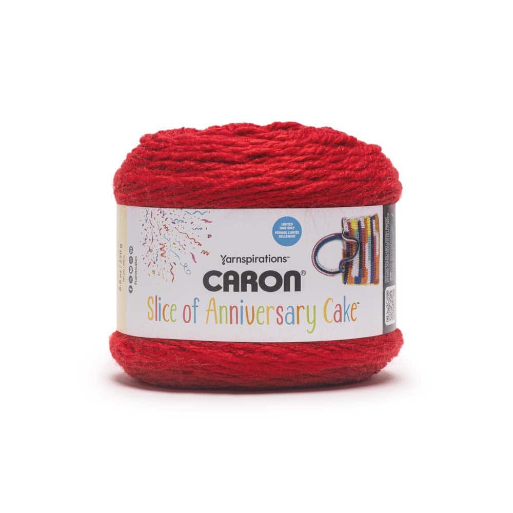 Caron® Slice of Anniversary Cakes™ Yarn, Color: Cherry | Michaels