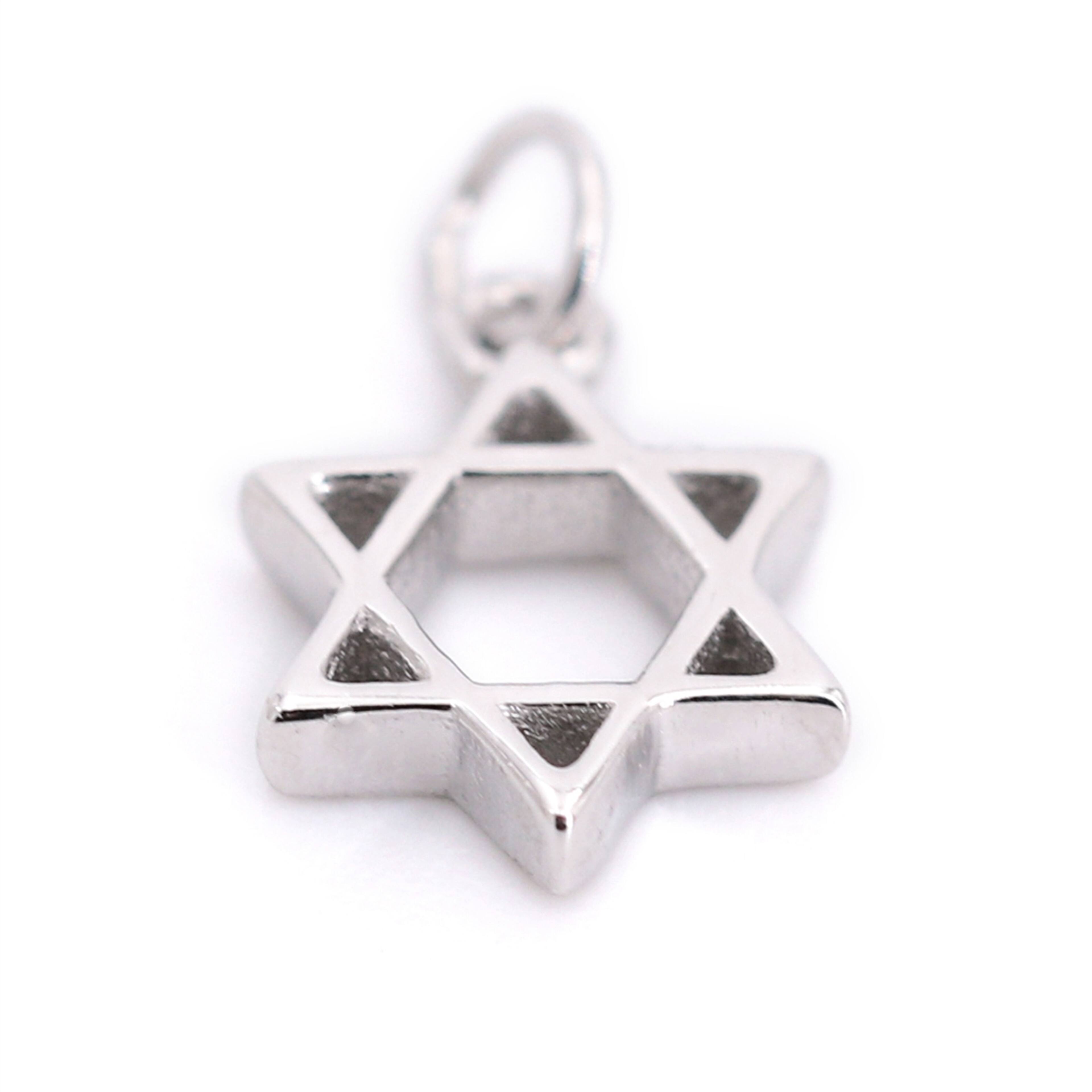 Sterling Silver Star of David Icon Charm by Bead Landing™