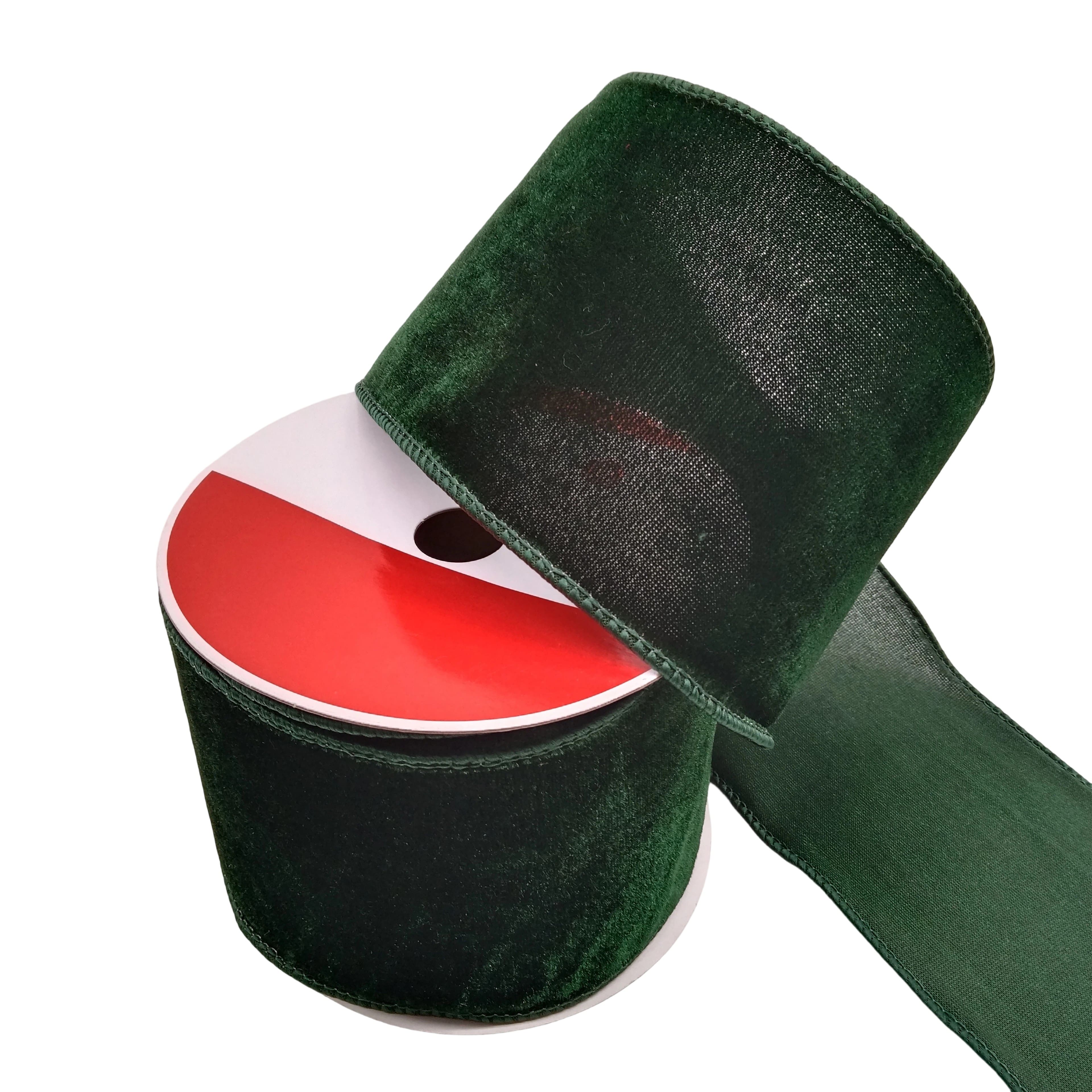 3.5" x 8.3yd. Wired Velvet Ribbon by Celebrate It