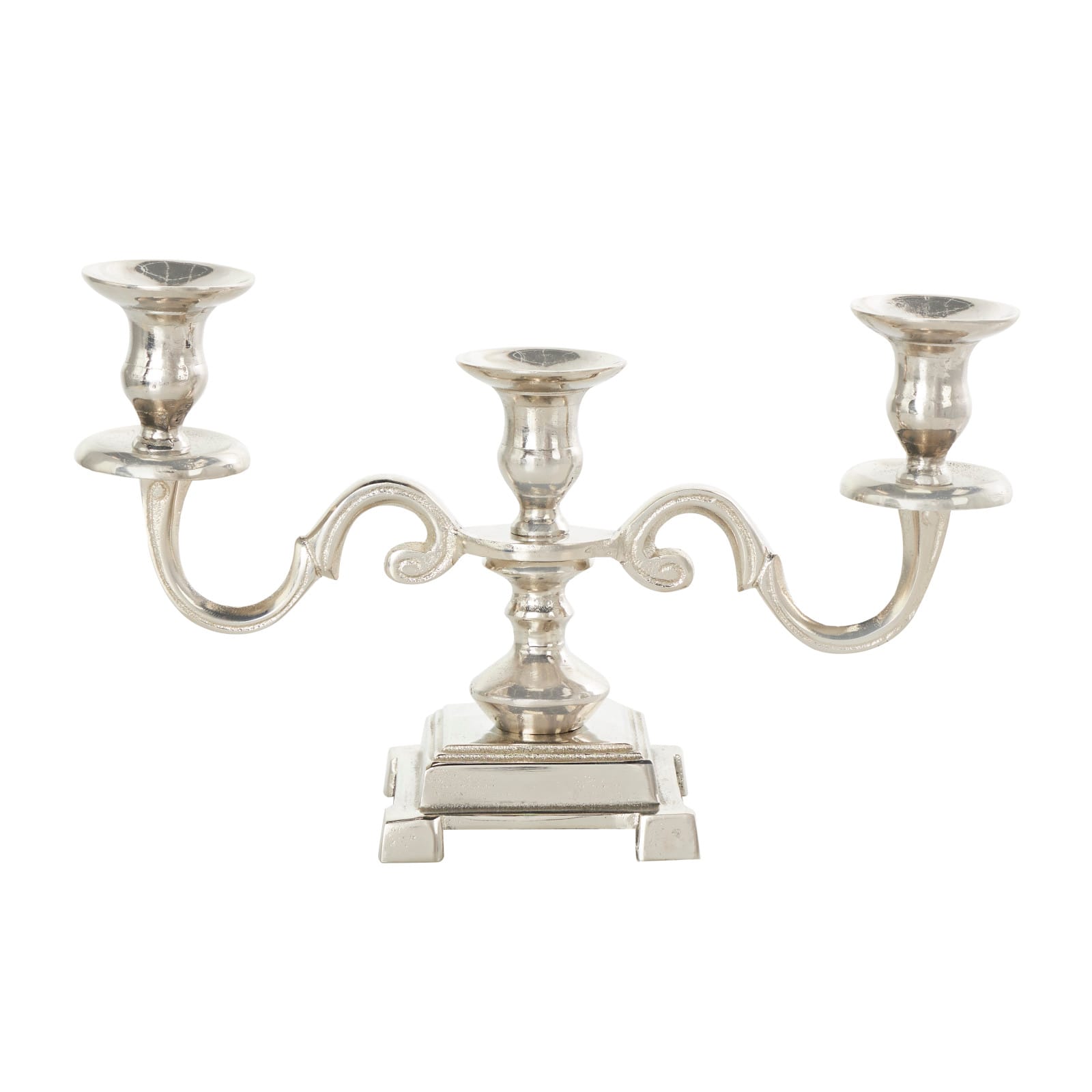 Aluminum Scrolled Candelabra