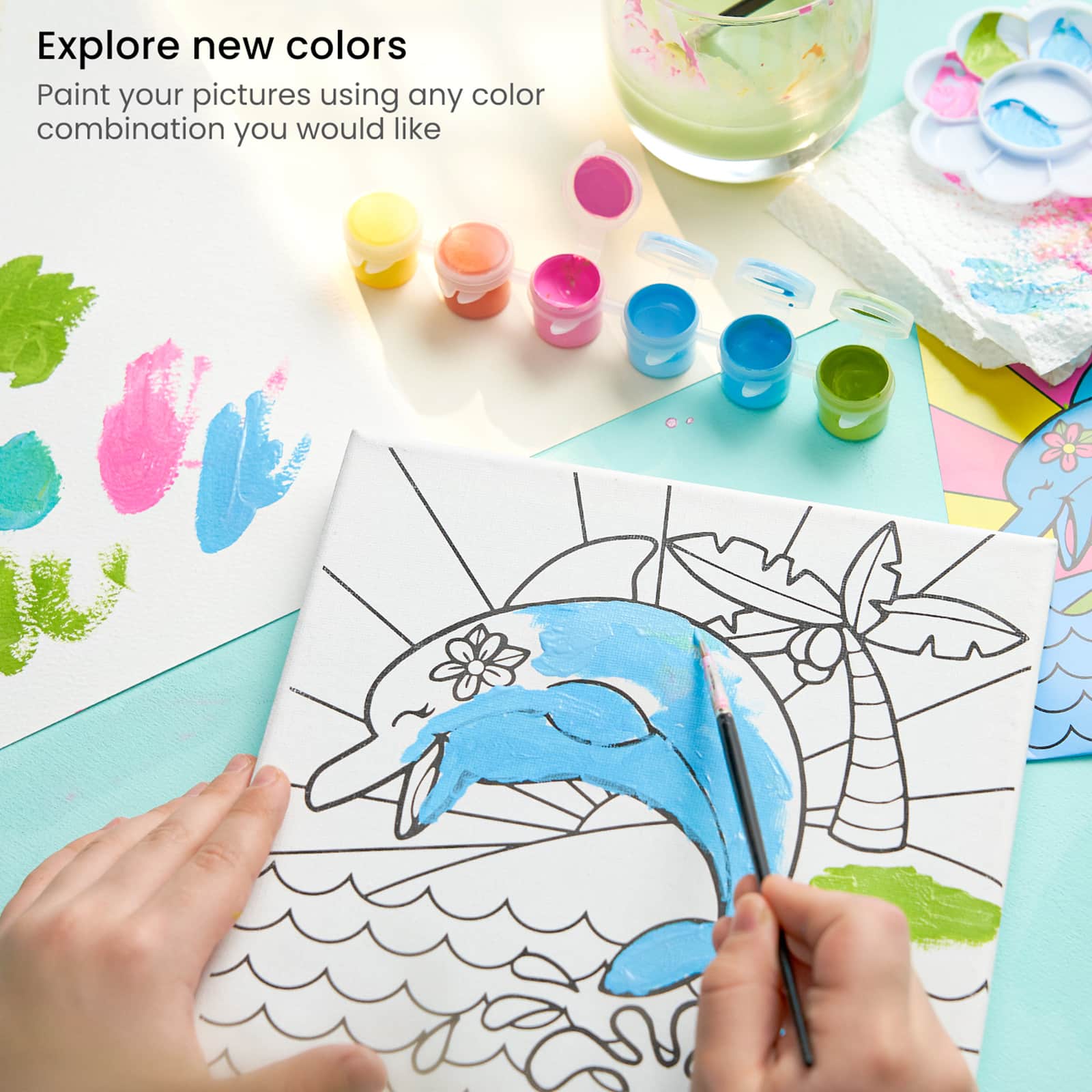 Arteza® Kids Canvas Paint Kit