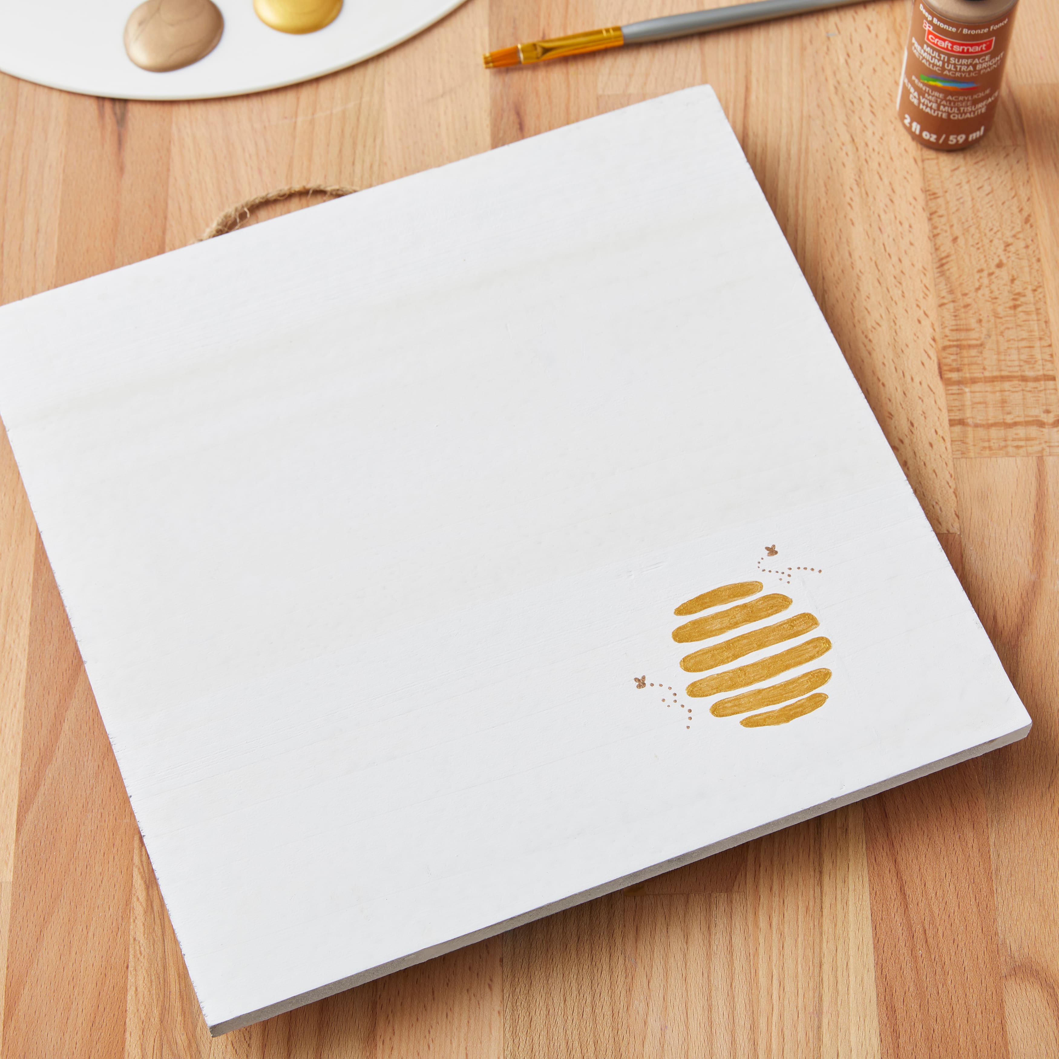 9 Packs: 2 ct. (18 total) 10" x 10" Whitewashed Wood Square Plaques by Make Market®