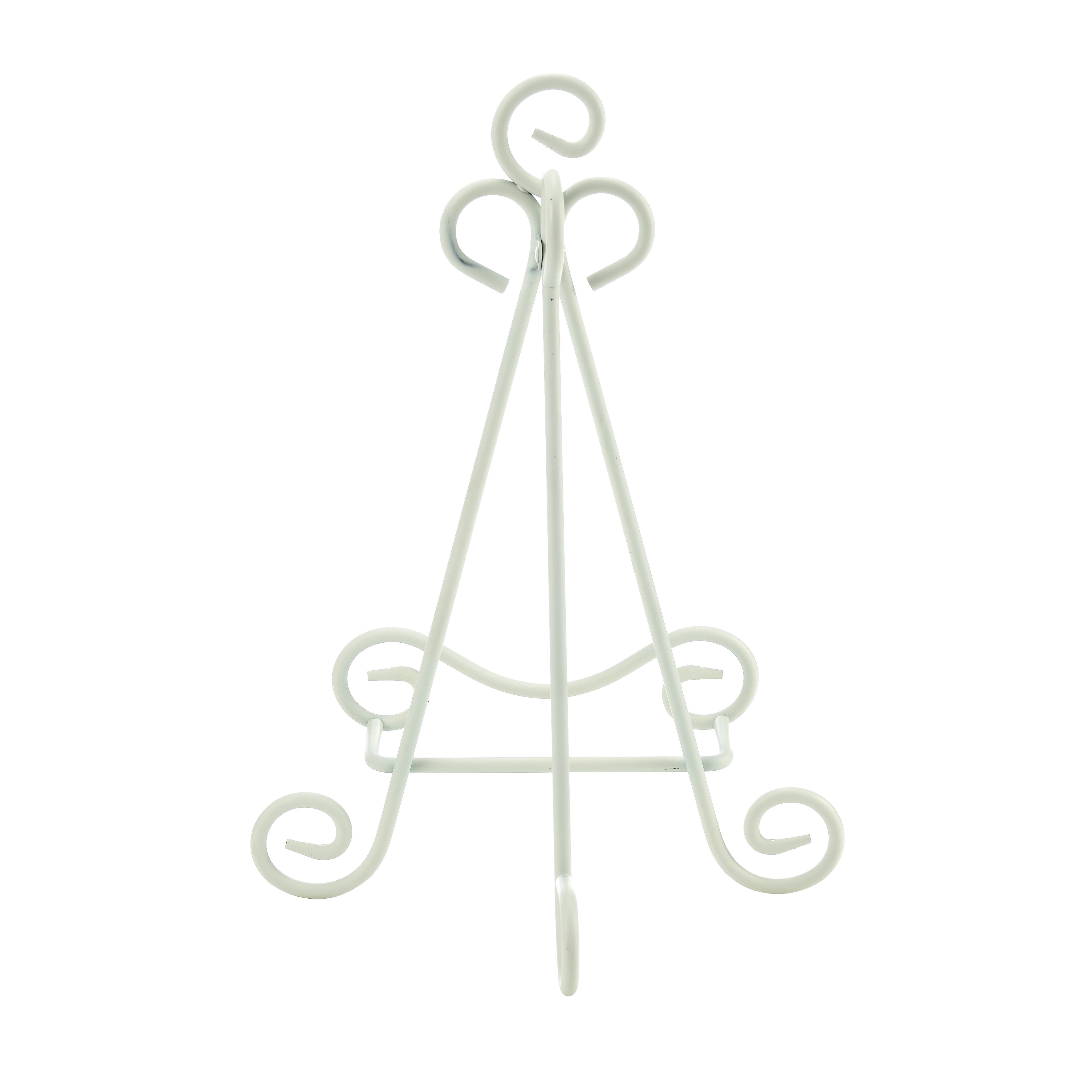 12 Pack: 12" White Distressed Easel Photo Stand by Studio Décor