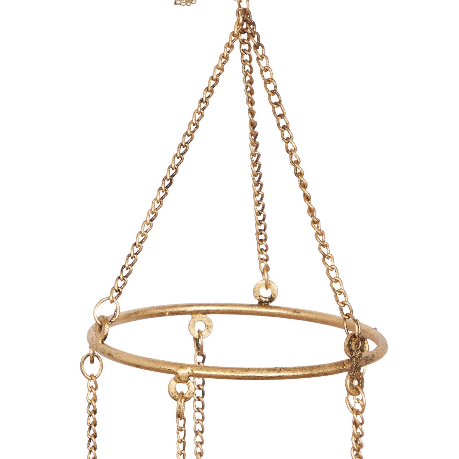 39" Gold Metal Elephant Eclectic Windchime
