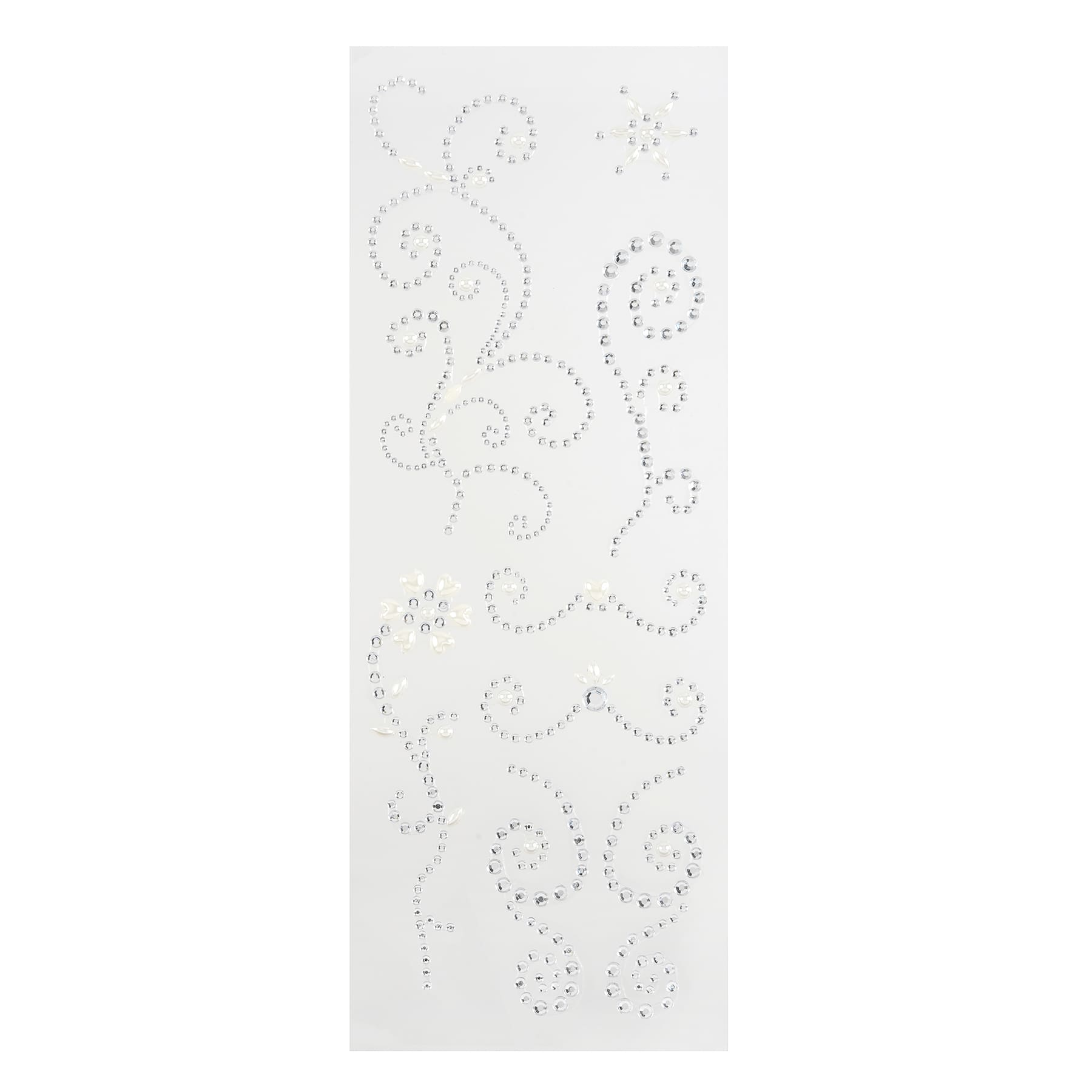 12 Pack: Clear Pearl Border Bling Stickers by Recollections™