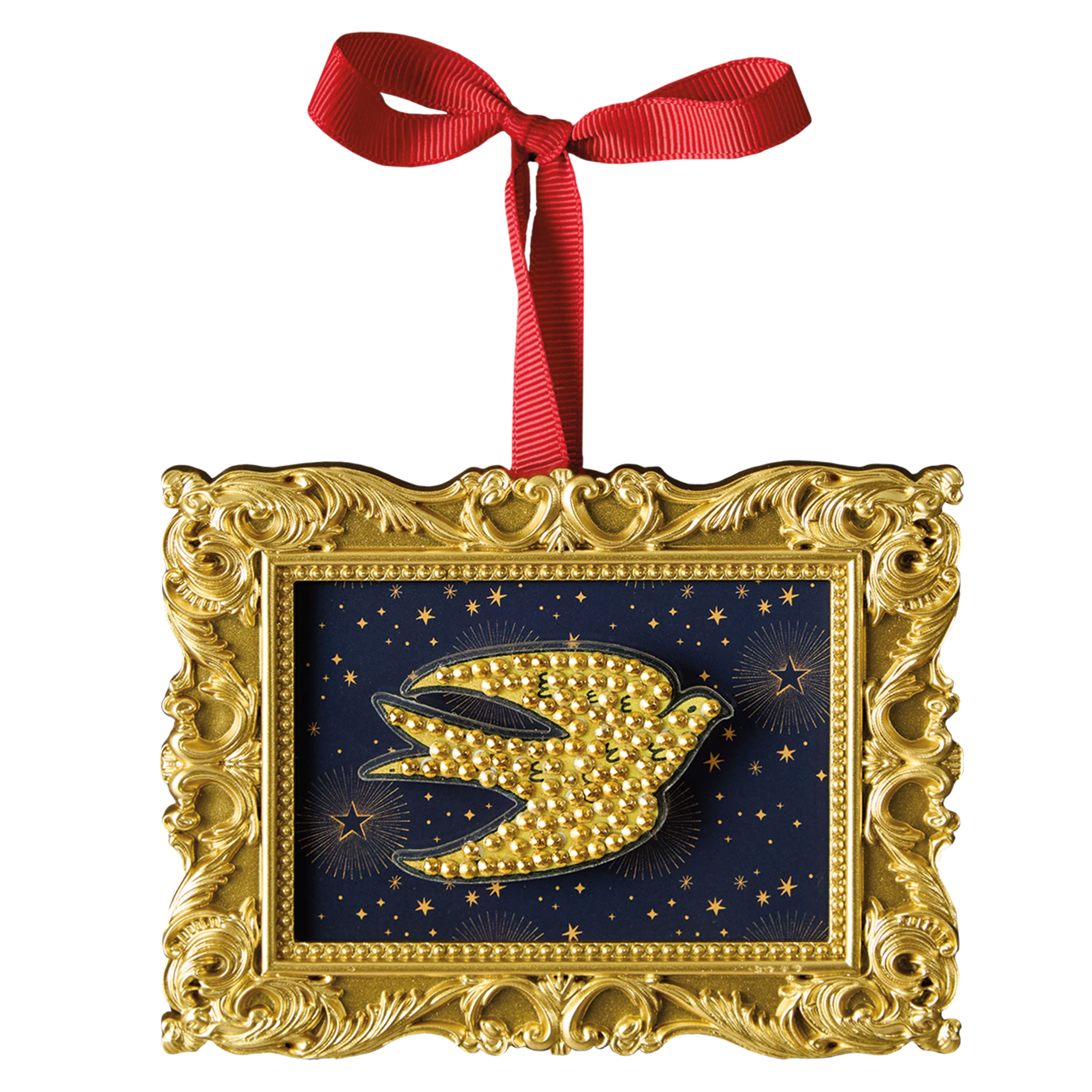 2" x 3" Framed Dove Ornament Diamond Art Kit by Make Market®