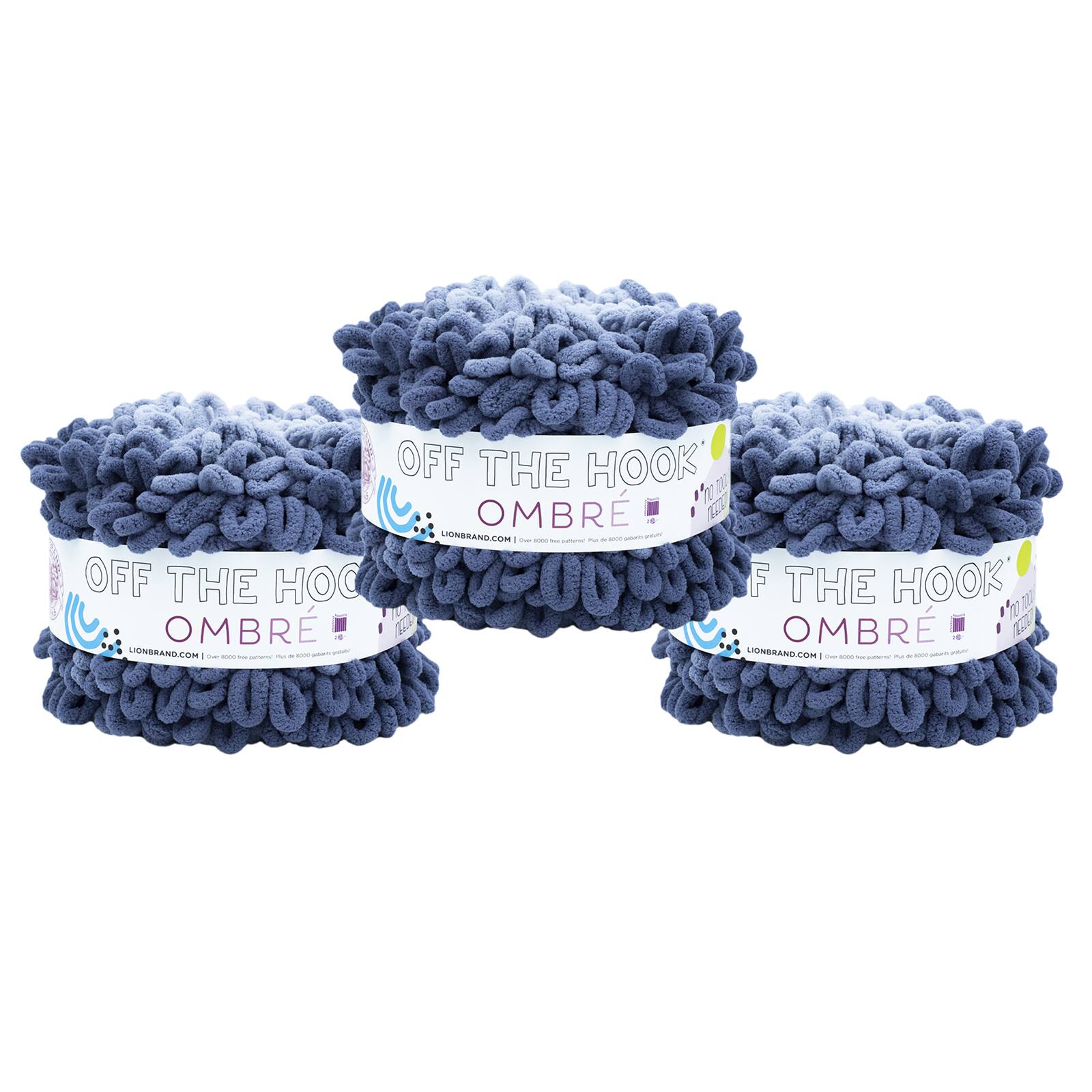 3 Pack Lion Brand® Off the Hook™ Ombre Yarn