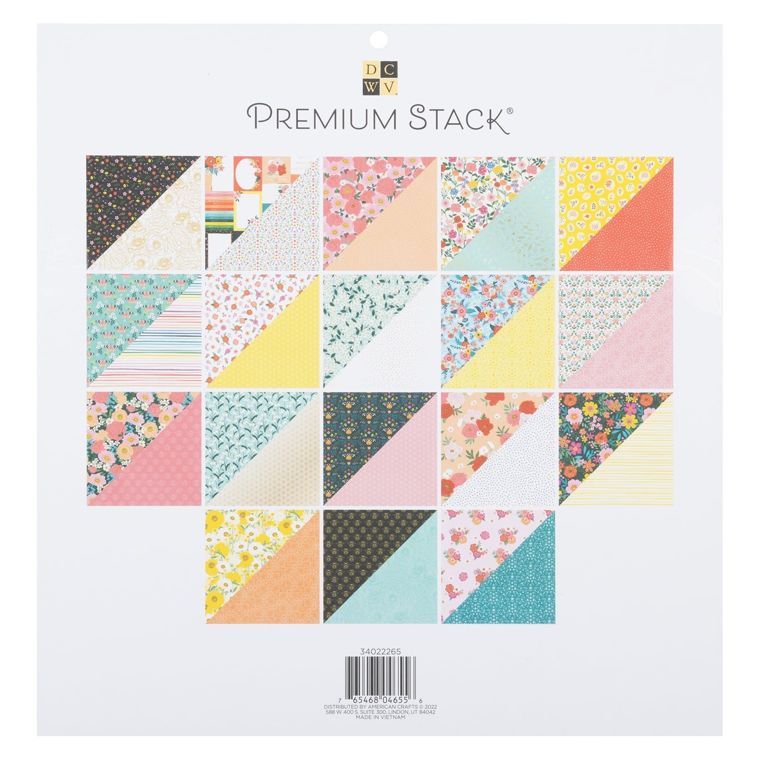 DCWV® 12" x 12" Premium Paper Flower Nook, 36 Sheets