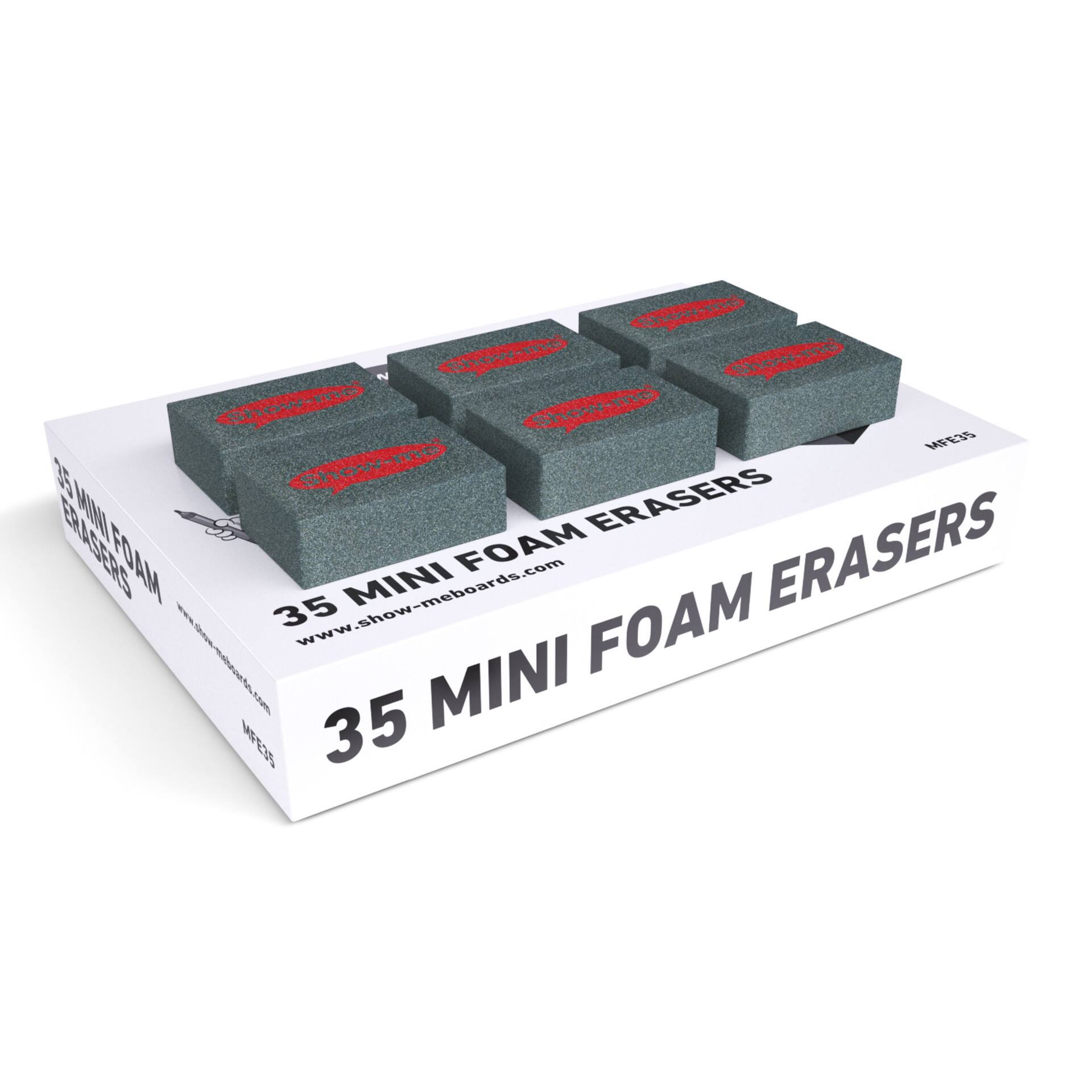 Show-me® Mini Foam Erasers, 35ct.