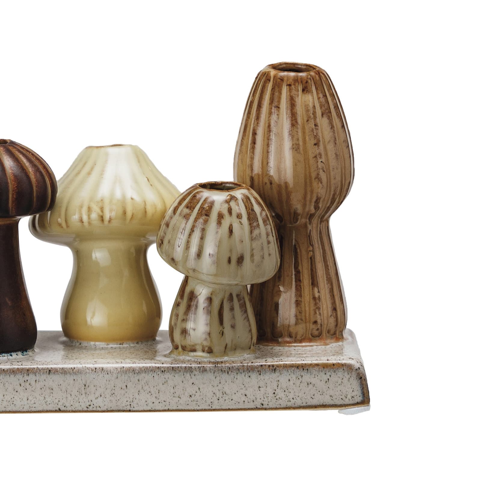 Hello Honey® 4" Enchanted Garden Stoneware Mushroom Vase